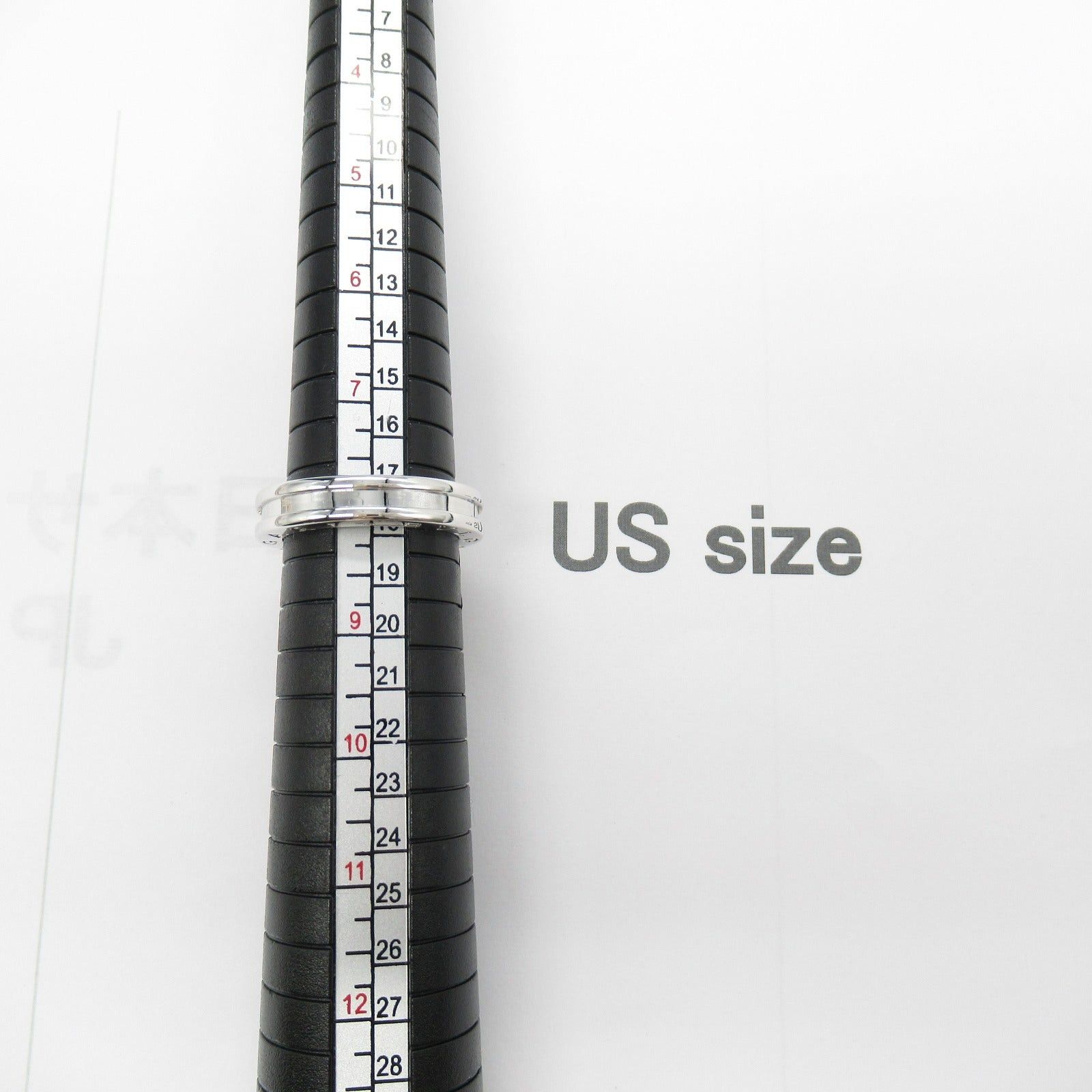 Bvlgari Bvlgari B Zero One Ring 1Belt K18Wg (White Gold) Silver Size ONE SIZE - 6 Thumbnail