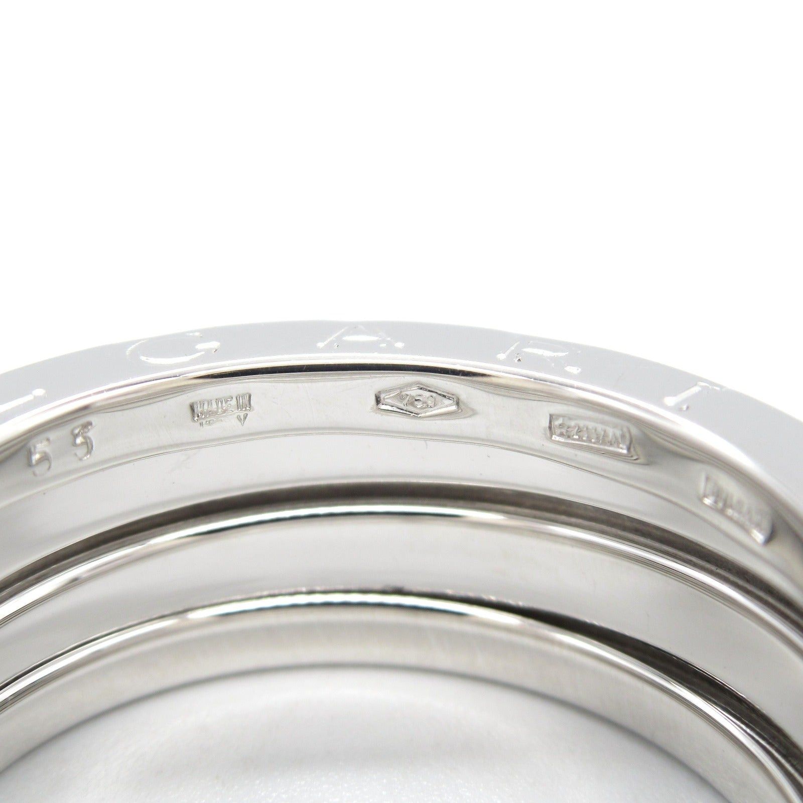 Bvlgari Bvlgari B Zero One Ring K18Wg (White Gold) Silver Size ONE SIZE - 4 Thumbnail