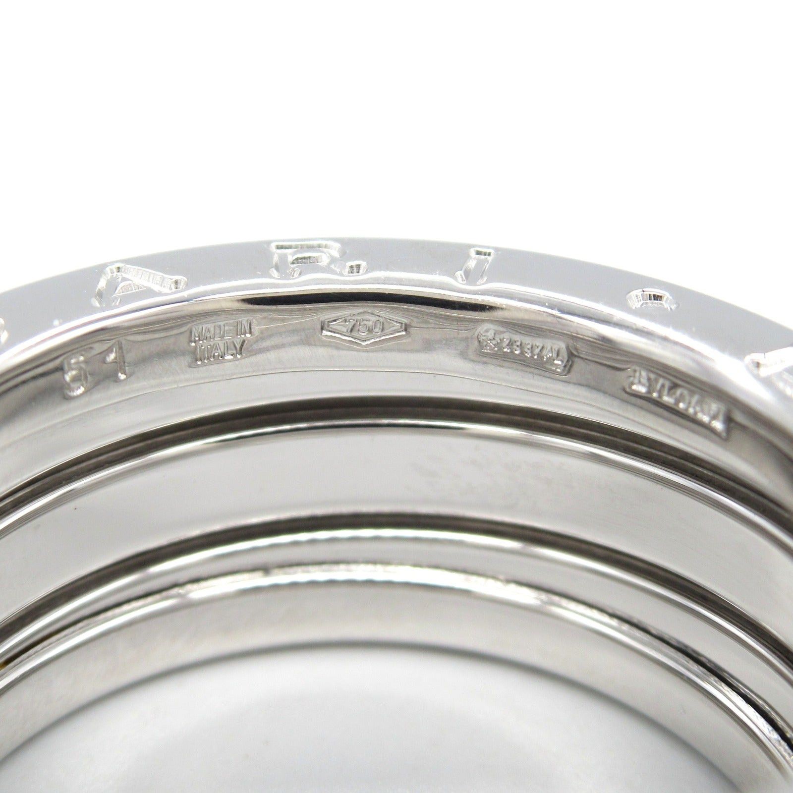Bvlgari Bvlgari B Zero One Ring K18Wg (White Gold) Silver Size ONE SIZE - 4 Thumbnail