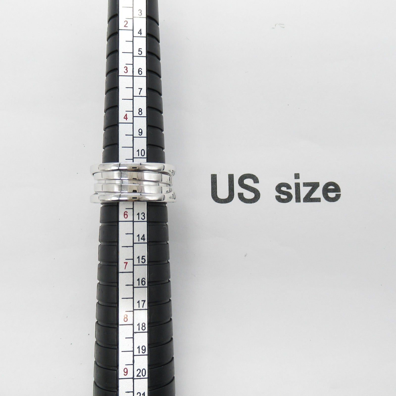 Bvlgari Bvlgari B Zero One Ring K18Wg (White Gold) Silver Size ONE SIZE - 6 Thumbnail