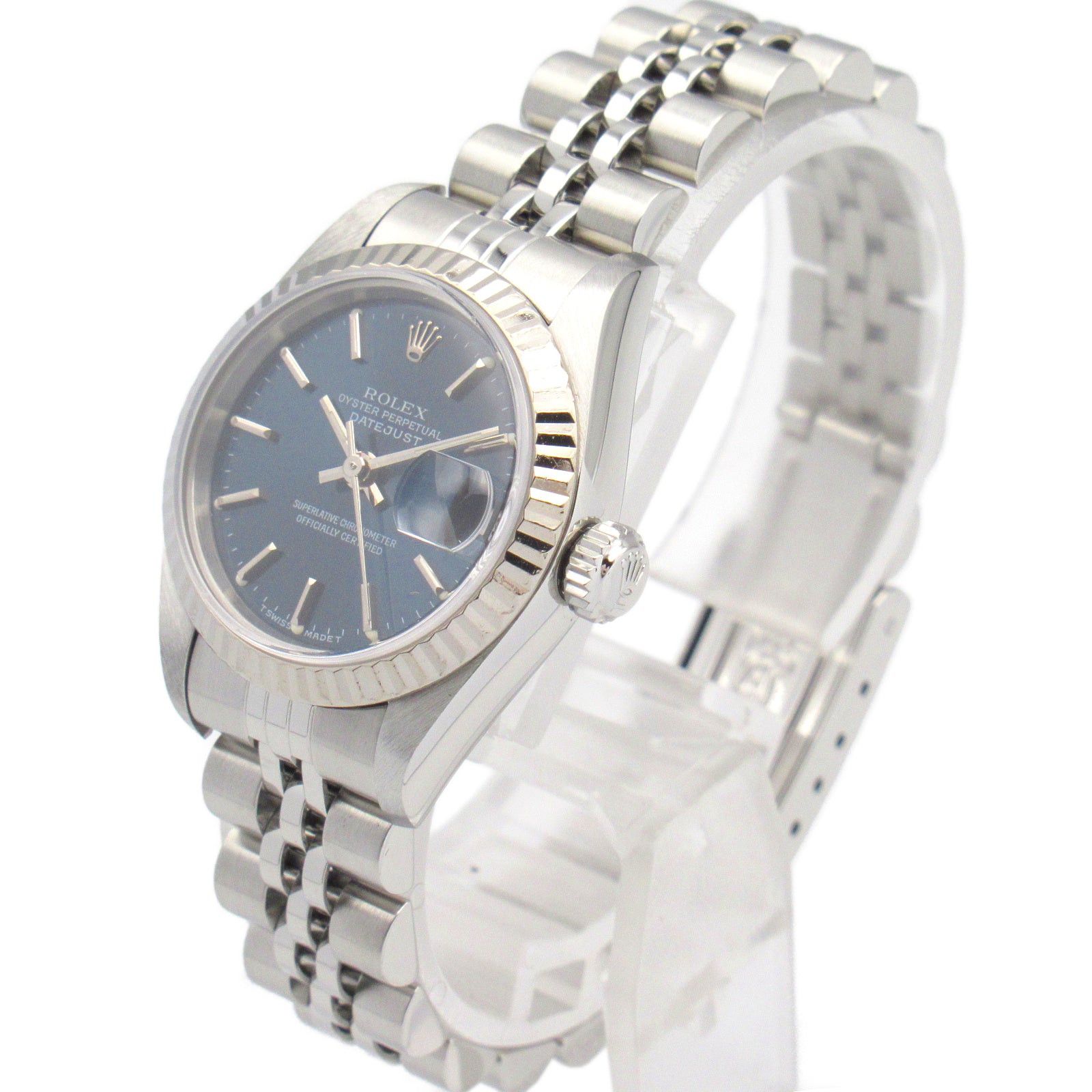 Rolex Rolex Datejust U Number Women Watch Automatic Winding K18Wg (White Gold) Stainless Steel Blue Ba Size ONE SIZE - 2 Thumbnail