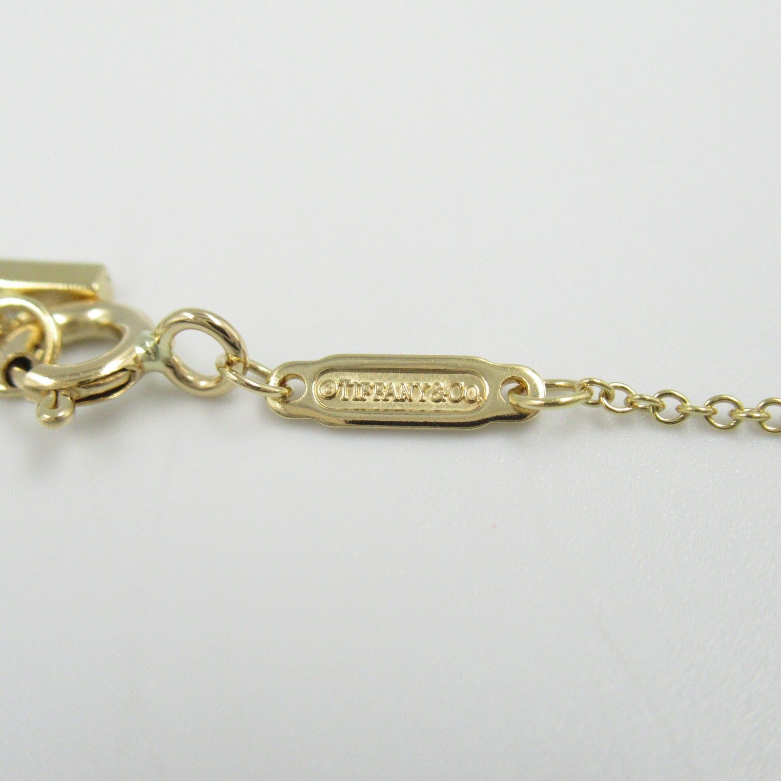 Tiffany & Co. Tiffany Co T Smile Mini Necklace Diamond K18 (Yellow Gold) Clear Size ONE SIZE - 4 Thumbnail