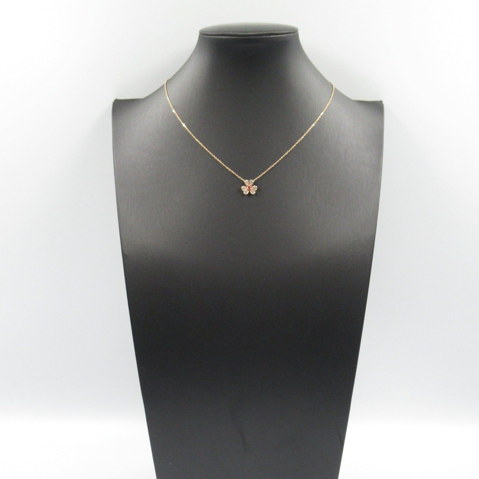Van Cleef & Arpels Van Cleef Arpels Frivole Necklace Mini Ruby K18Pg (Pink Gold) Red Size ONE SIZE - 6 Thumbnail
