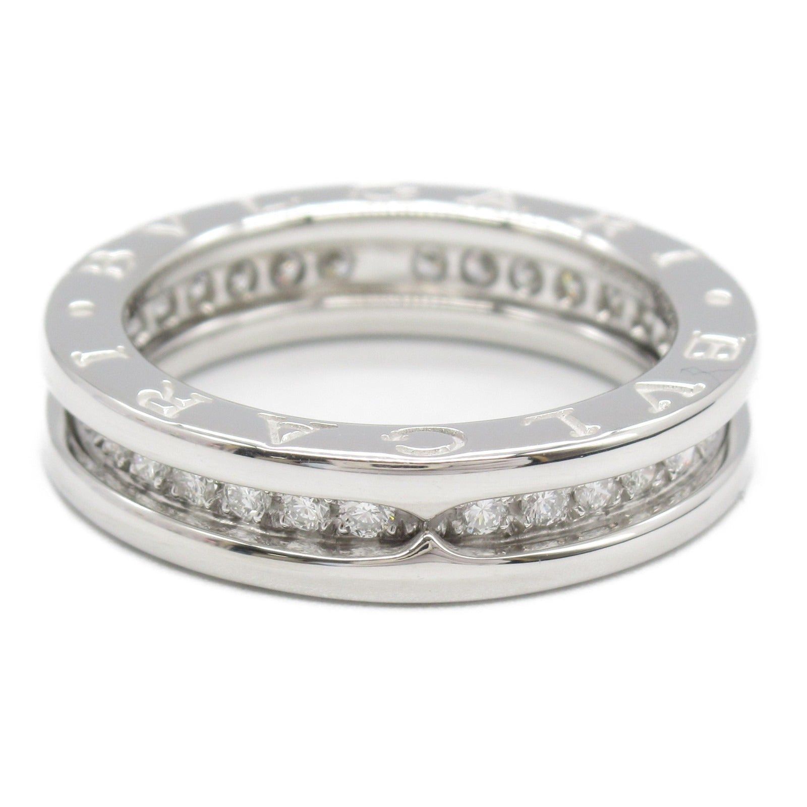Bvlgari Bvlgari B Zero One Ring 1Belt Full Diamond K18Wg (White Gold) Clear Size ONE SIZE - 3 Thumbnail