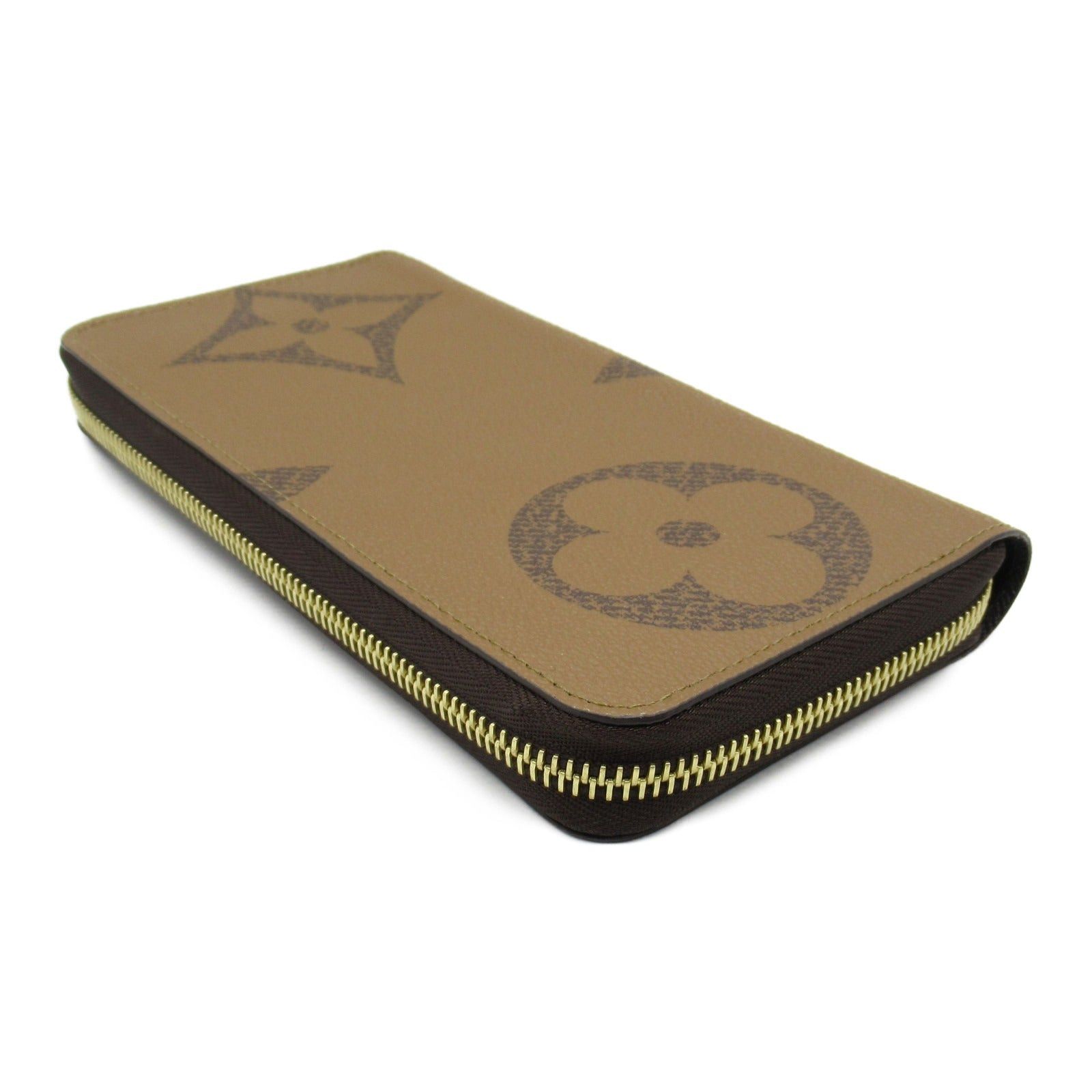 Louis Vuitton Louis Vuitton Zippy Wallet Round Long Zipper Coated Canvas Monogram Giant Reverse Brown Size ONE SIZE - 4 Thumbnail