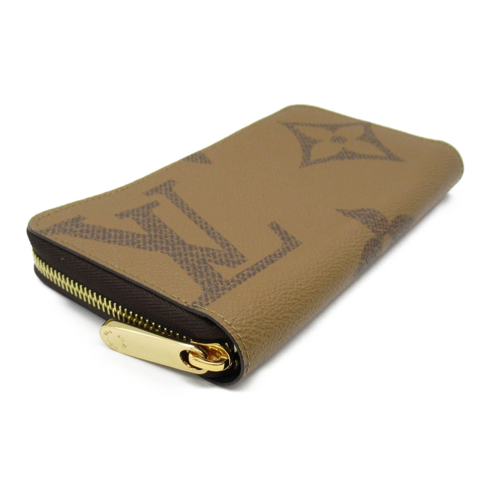 Louis Vuitton Louis Vuitton Zippy Wallet Round Long Zipper Coated Canvas Monogram Giant Reverse Brown Size ONE SIZE - 3 Thumbnail