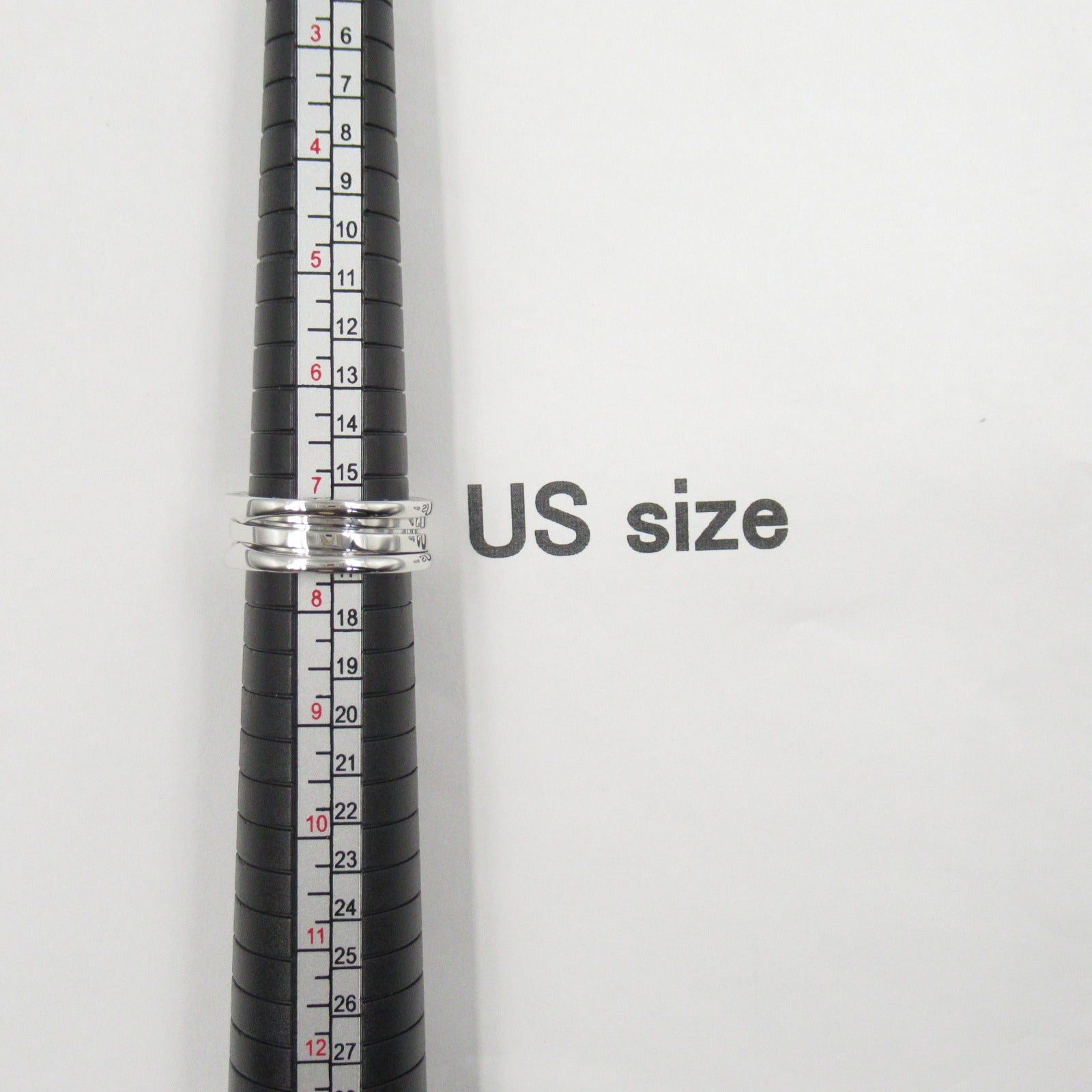 Bvlgari Bvlgari B Zero One Ring K18Wg (White Gold) Silver Size ONE SIZE - 6 Thumbnail