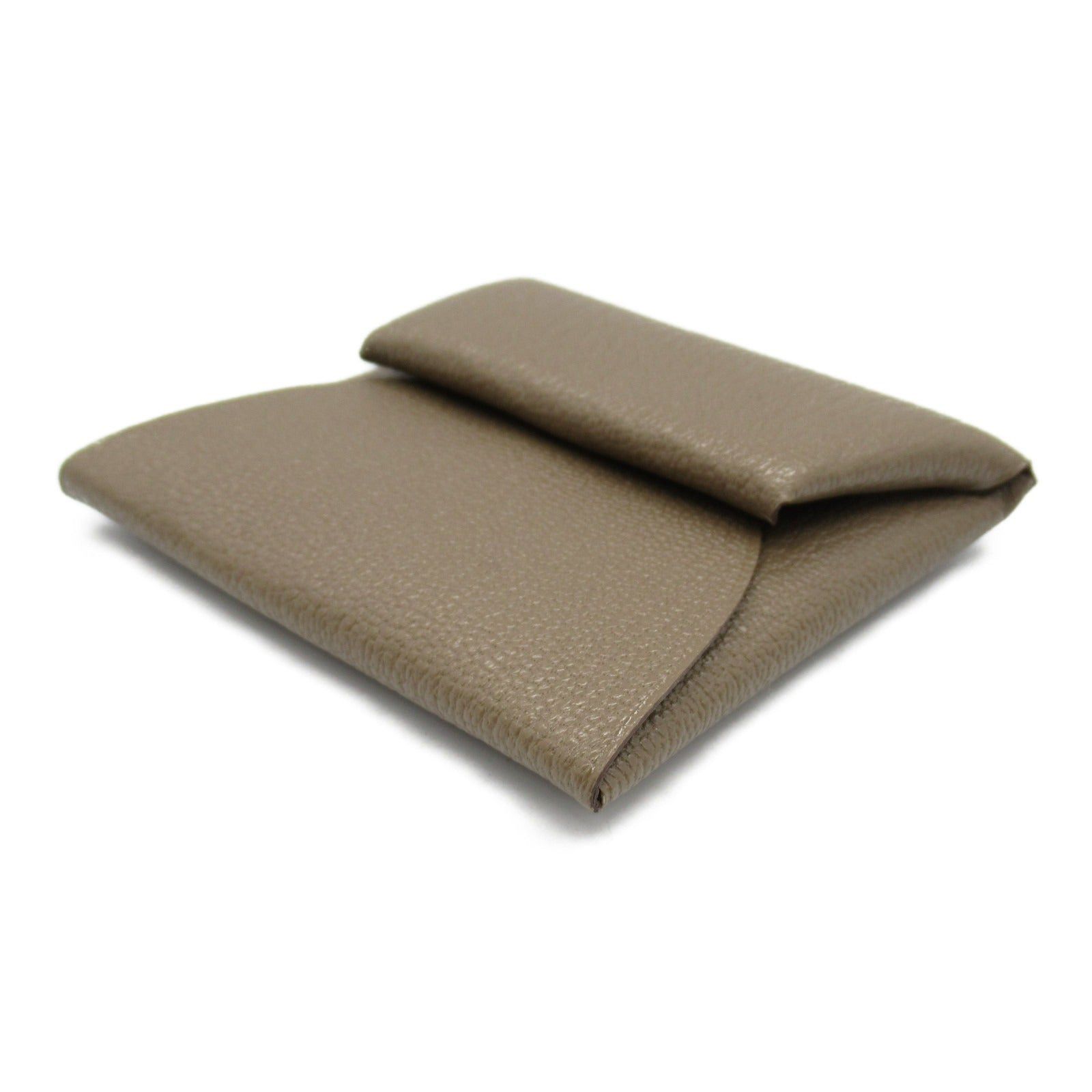 Hermes Hermes Bastia Etoupe Coin Purse Leather Chevre Brown Silver Hardware T Stamp Size ONE SIZE - 3 Thumbnail