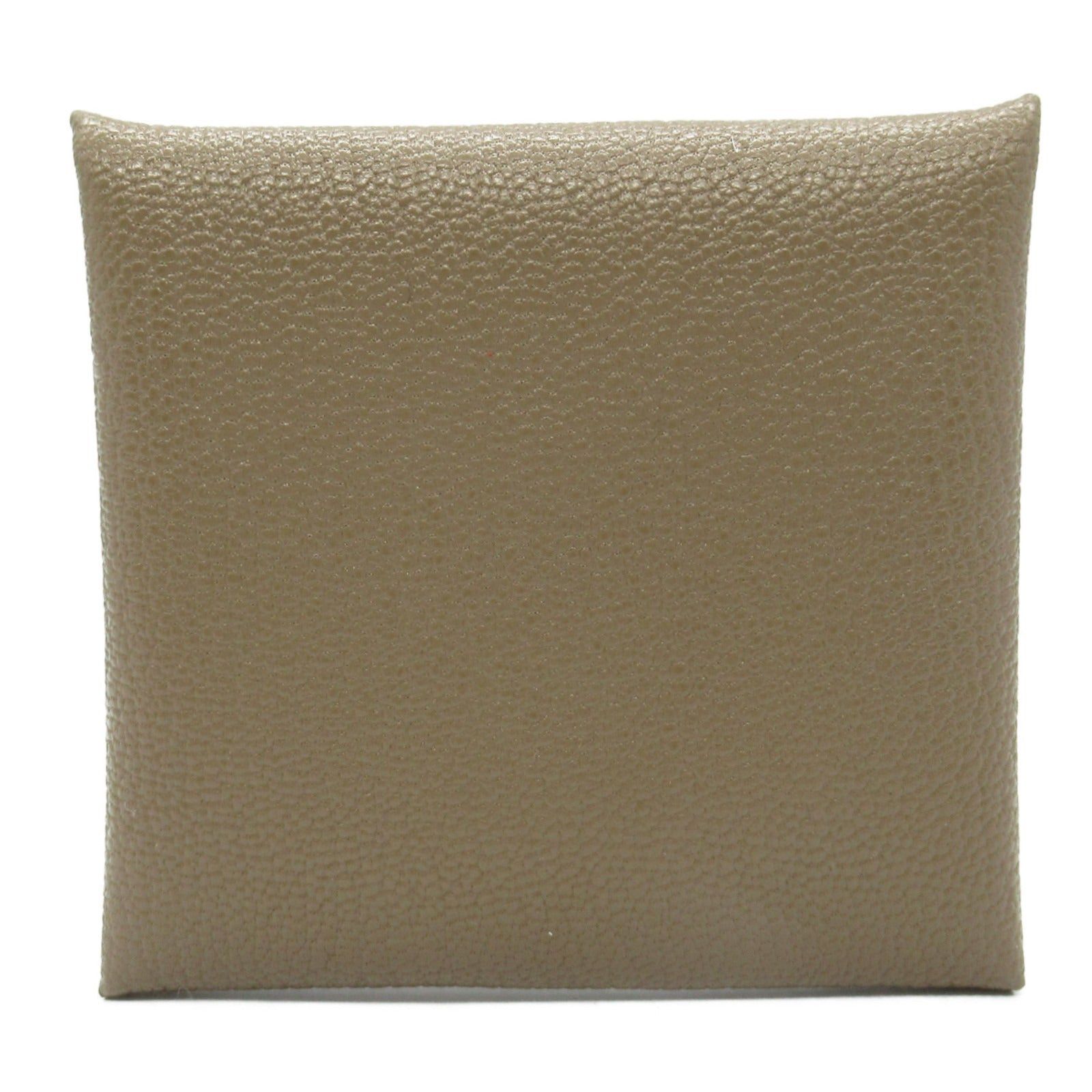 Hermes Hermes Bastia Etoupe Coin Purse Leather Chevre Brown Silver Hardware T Stamp Size ONE SIZE - 2 Thumbnail