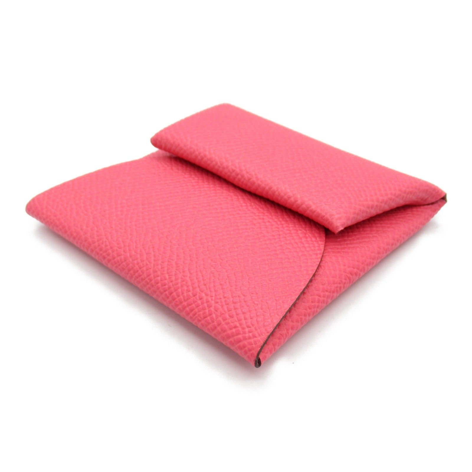 Hermes Hermes Bastia Rose Azalea Coin Purse Leather Veau Epsom Pink Silver Hardware T Stamp Size ONE SIZE - 3 Thumbnail