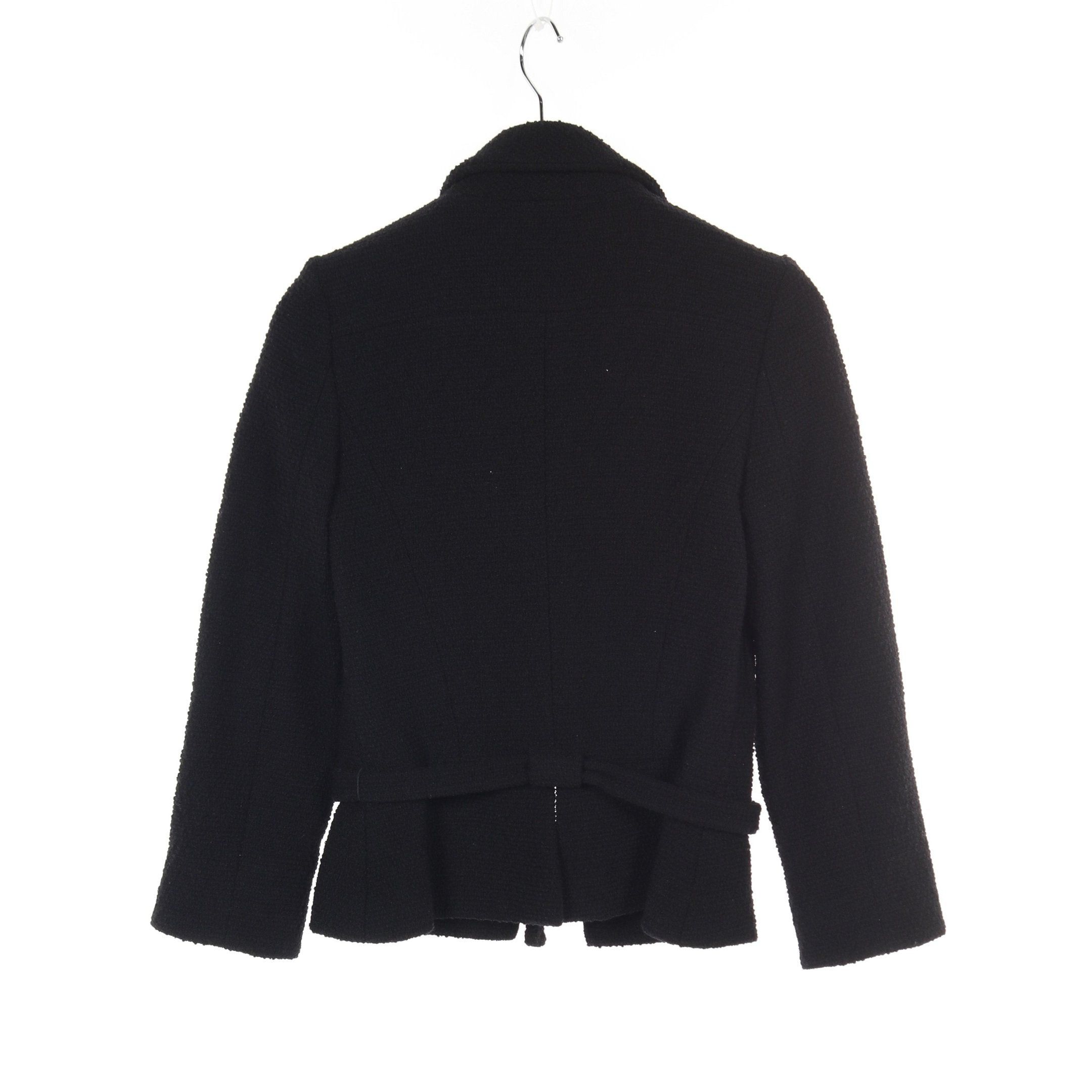 Chanel Chanel Tweed Jacket Wool Nylon Black 01A Size ONE SIZE - 2 Thumbnail