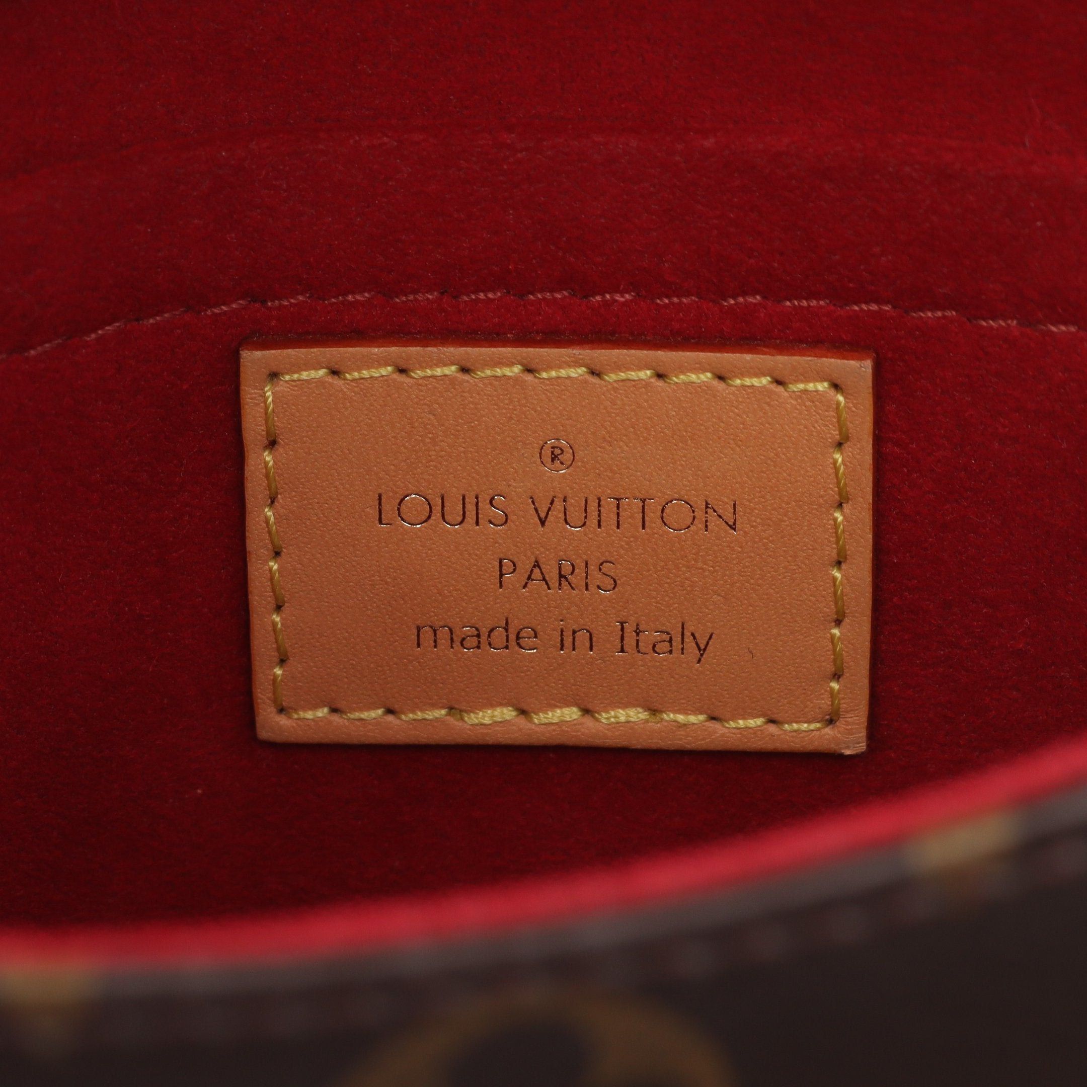 Louis Vuitton Louis Vuitton Tambourine Monogram Shoulder Bag Leather Brown Size ONE SIZE - 4 Thumbnail