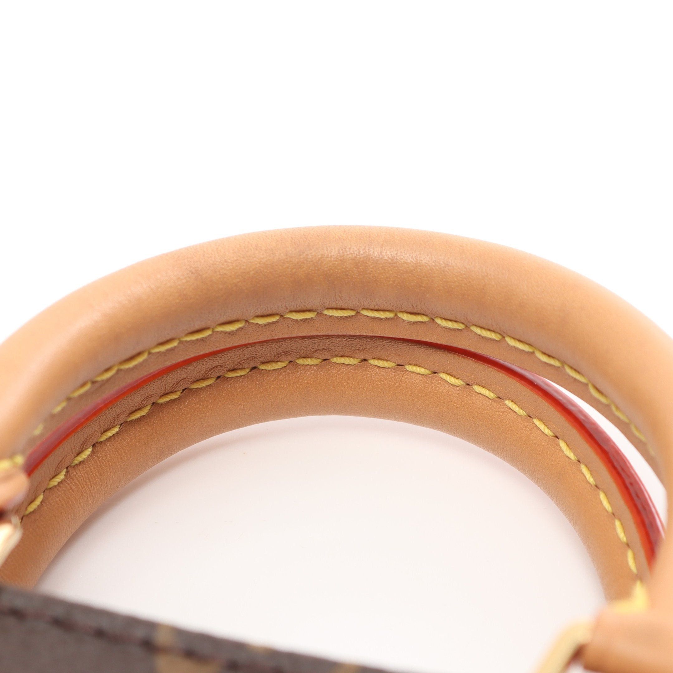 Louis Vuitton Louis Vuitton Petite Sac Plat Monogram Handbag Leather Brown Size ONE SIZE - 9 Thumbnail