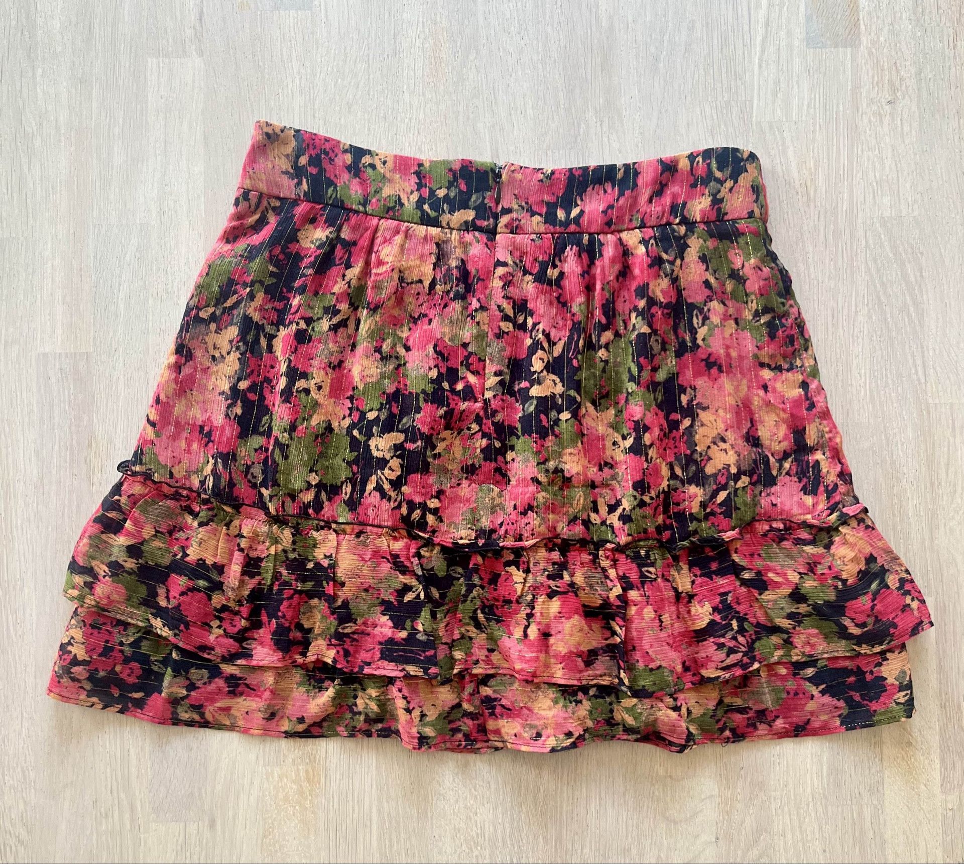 Sezane Sézane Carolina Skirt Abstract Floral Skirt Size 27" / US 4 / IT 40 - 5 Thumbnail
