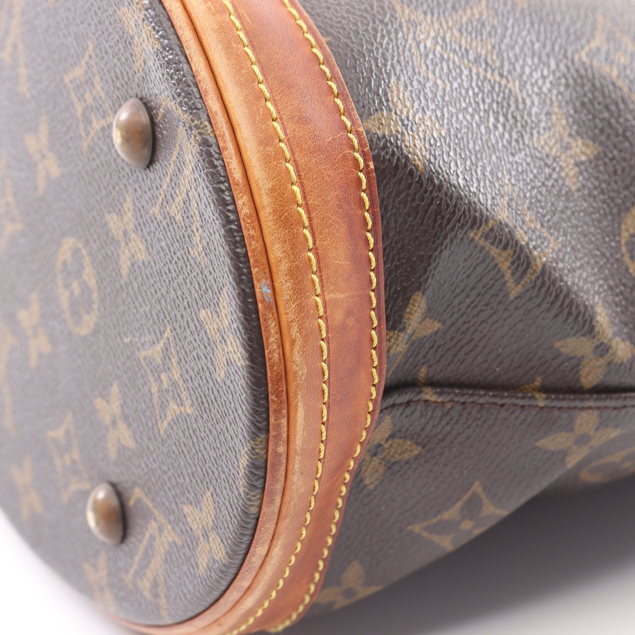 Louis Vuitton Louis Vuitton Bucket Pm Monogram Handbag Leather Brown Size ONE SIZE - 14 Thumbnail