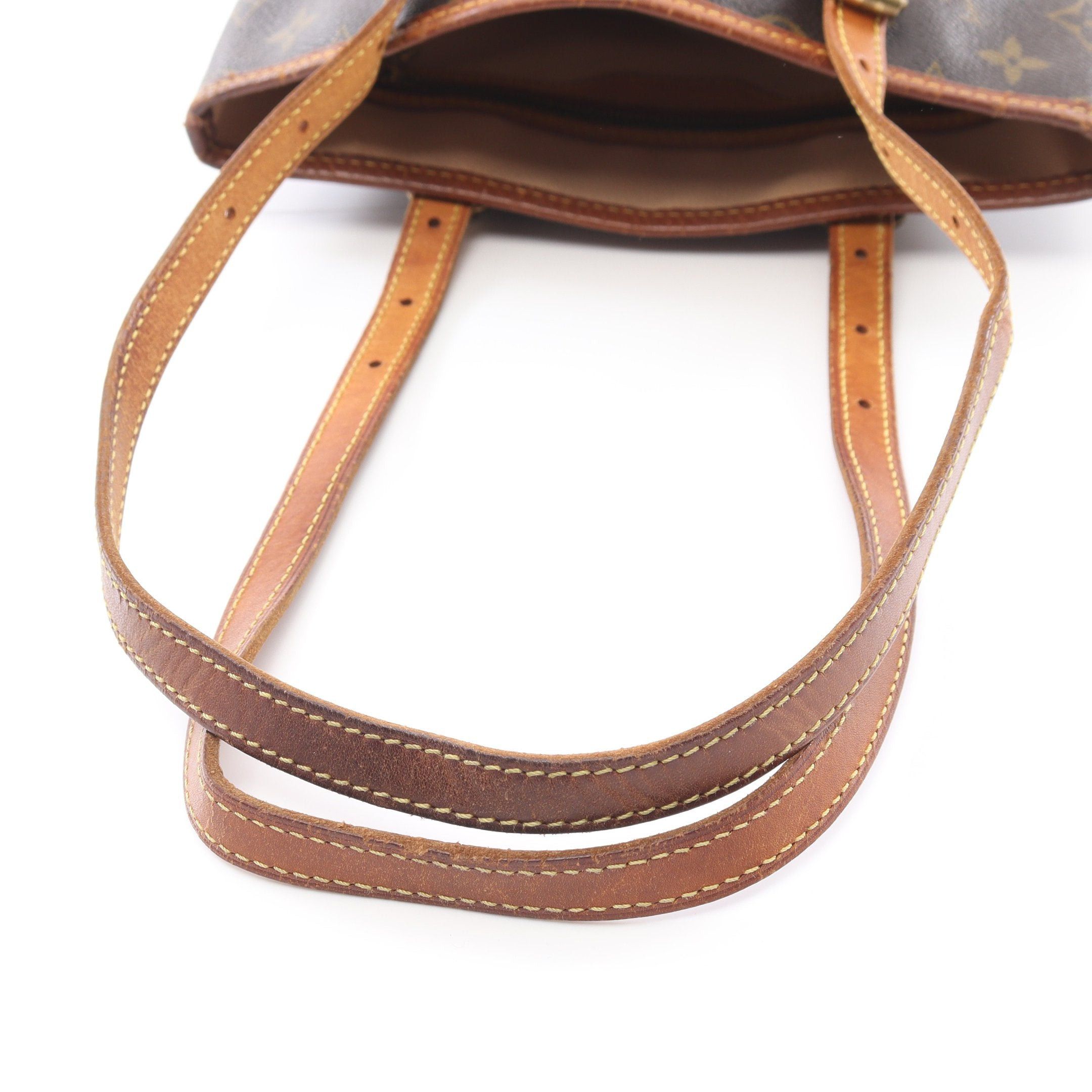 Louis Vuitton Louis Vuitton Bucket Pm Monogram Handbag Leather Brown Size ONE SIZE - 9 Thumbnail