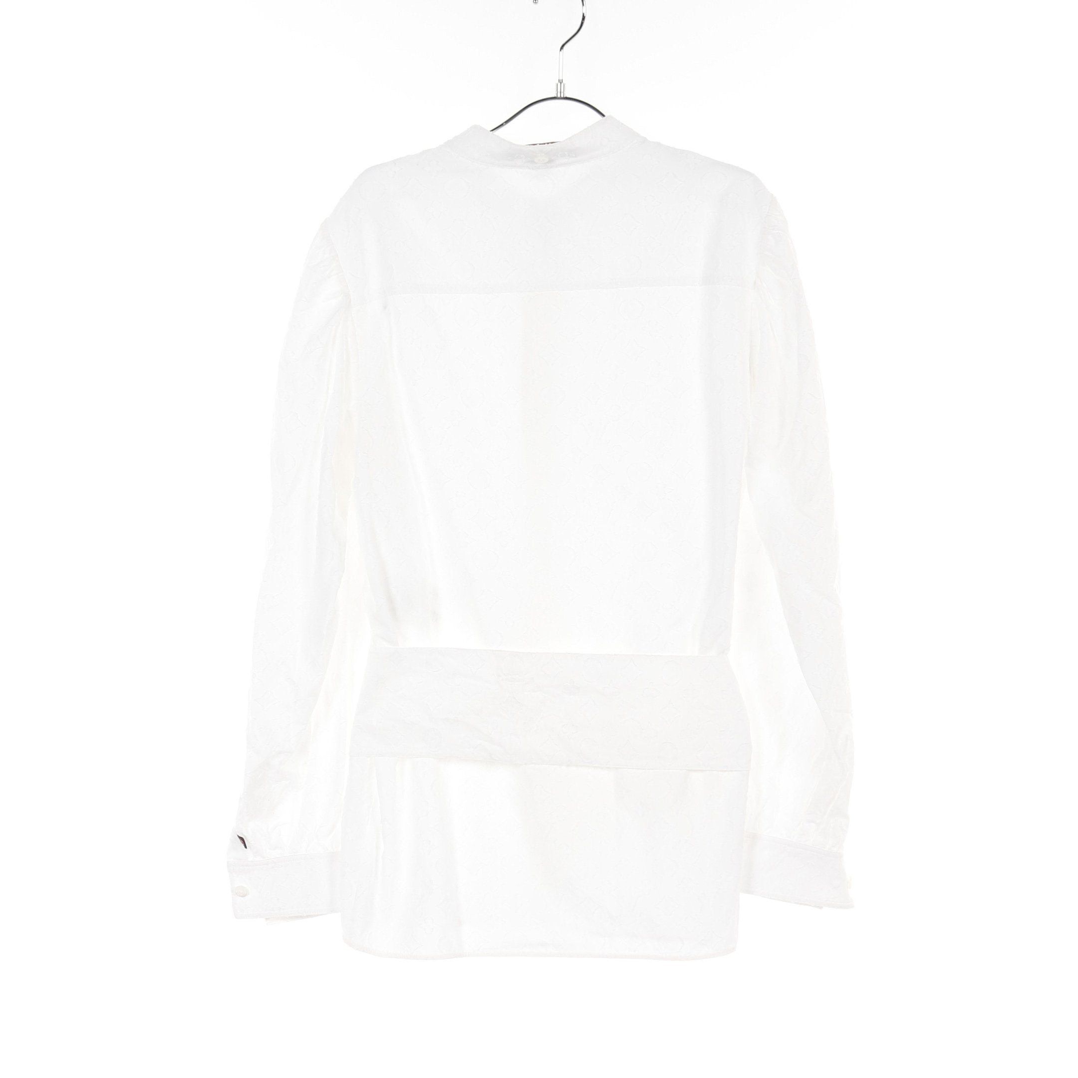 Louis Vuitton Louis Vuitton Monogram Jacquard Shirt Cotton White Size ONE SIZE - 2 Thumbnail