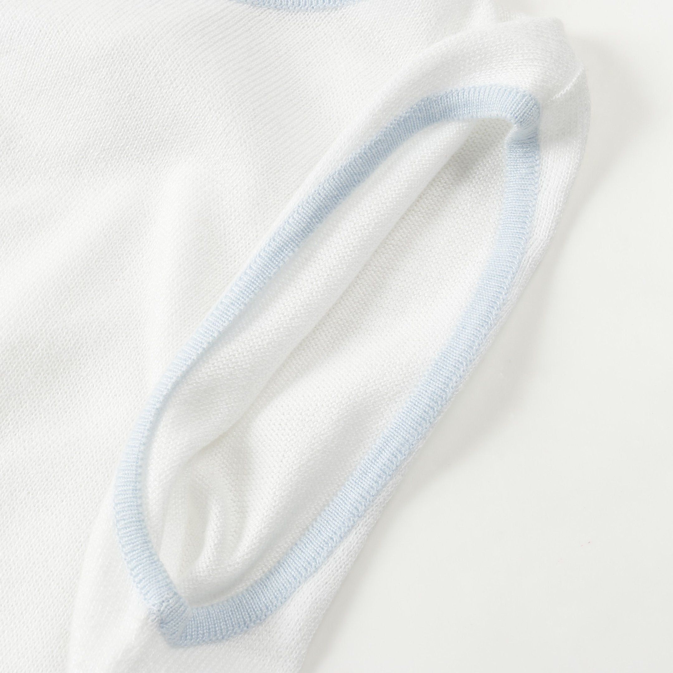 Chanel Chanel Coco Mark Vest Cotton White Light Blue Size ONE SIZE - 8 Thumbnail