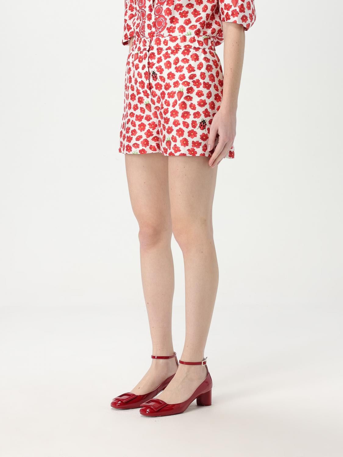 Versace Versace Short Woman Red Size 27" / US 4 / IT 40 - 4 Thumbnail