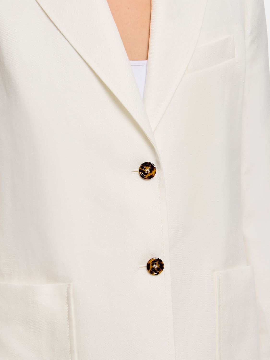 Max Mara Max Mara Jacket Woman White Size M / US 6-8 / IT 42-44 - 4 Thumbnail