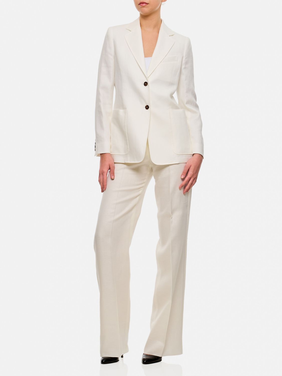 Max Mara Max Mara Jacket Woman White Size M / US 6-8 / IT 42-44 - 2 Thumbnail