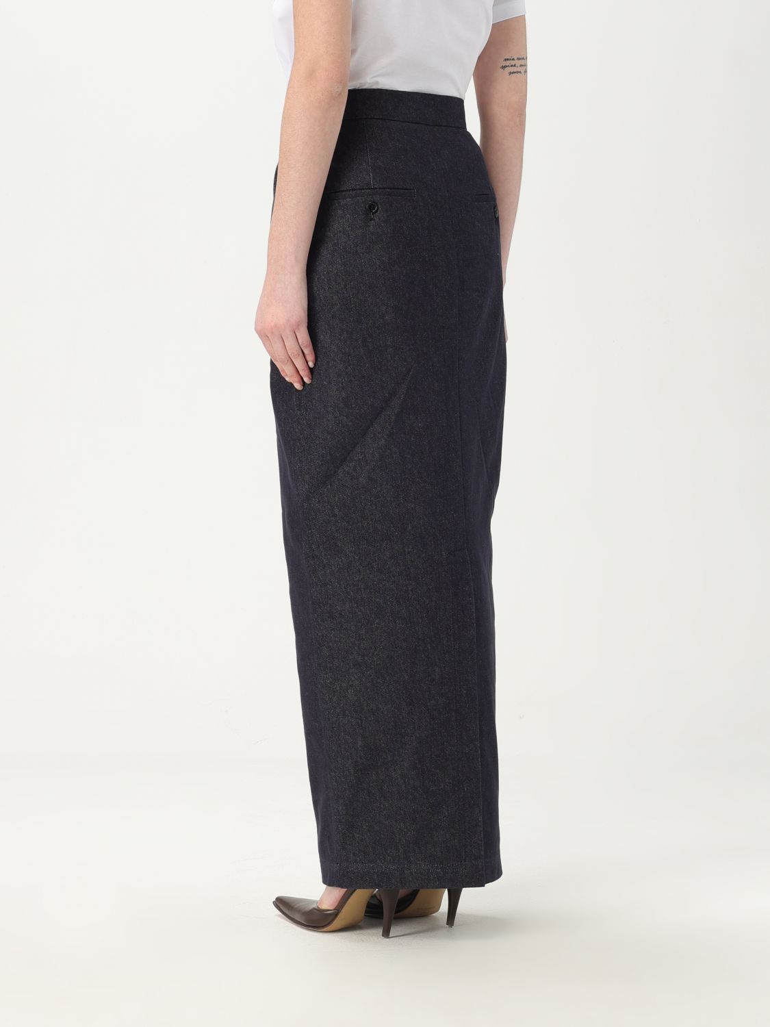 Max Mara Max Mara Skirt Woman Blue Size 30" / US 8 / IT 44 - 2 Thumbnail