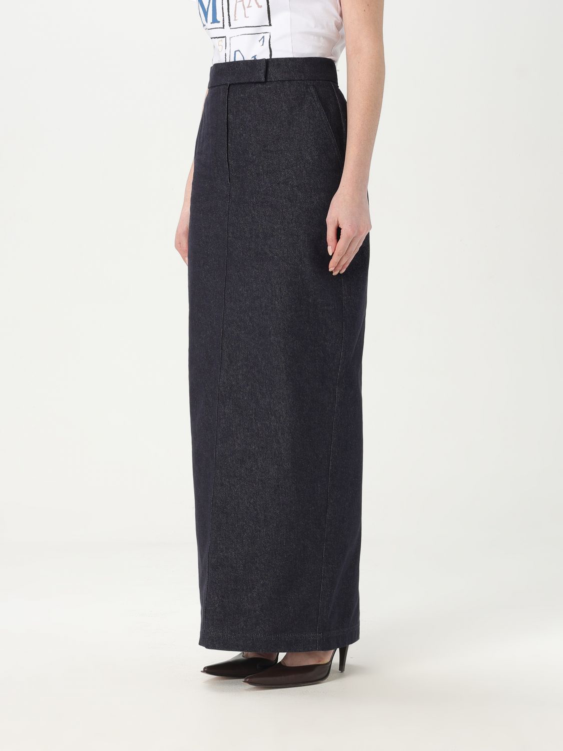 Max Mara Max Mara Skirt Woman Blue Size 30" / US 8 / IT 44 - 3 Thumbnail
