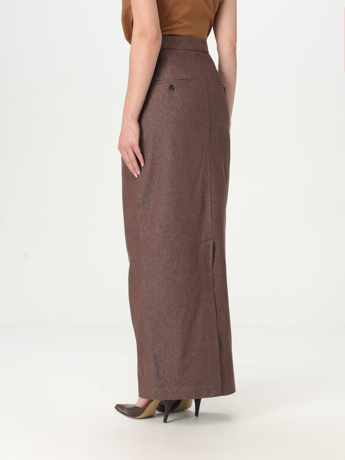 Max Mara Max Mara Skirt Woman Brown Size 27" / US 4 / IT 40 - 3 Thumbnail