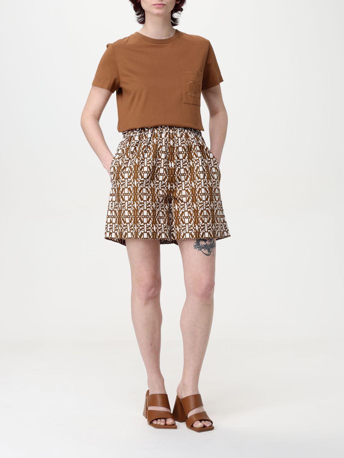 Max Mara Max Mara Short Woman Tobacco Size 27" / US 4 / IT 40 - 2 Thumbnail