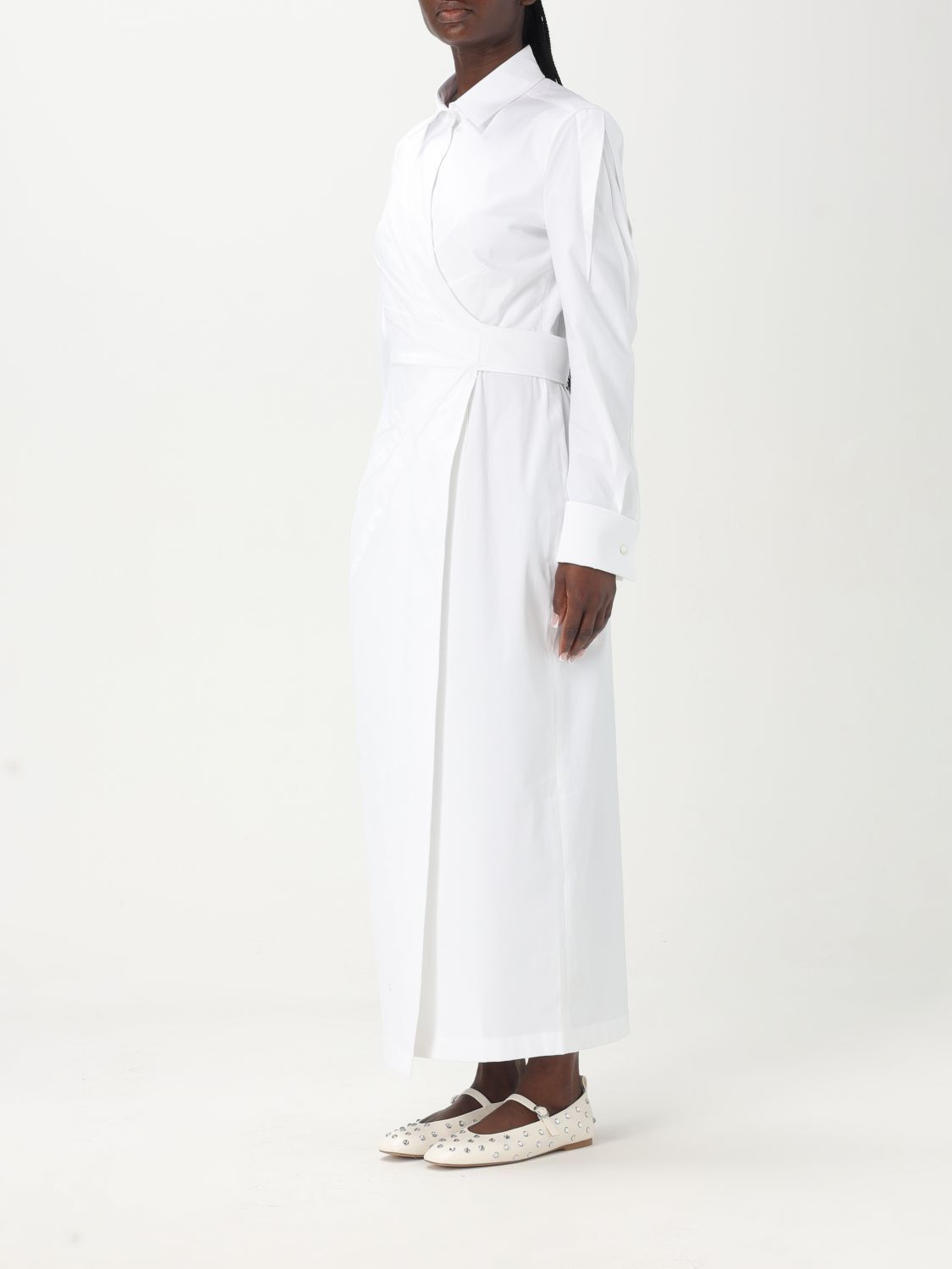 Max Mara Max Mara Dress Woman White Size XS / US 0-2 / IT 36-38 - 3 Thumbnail