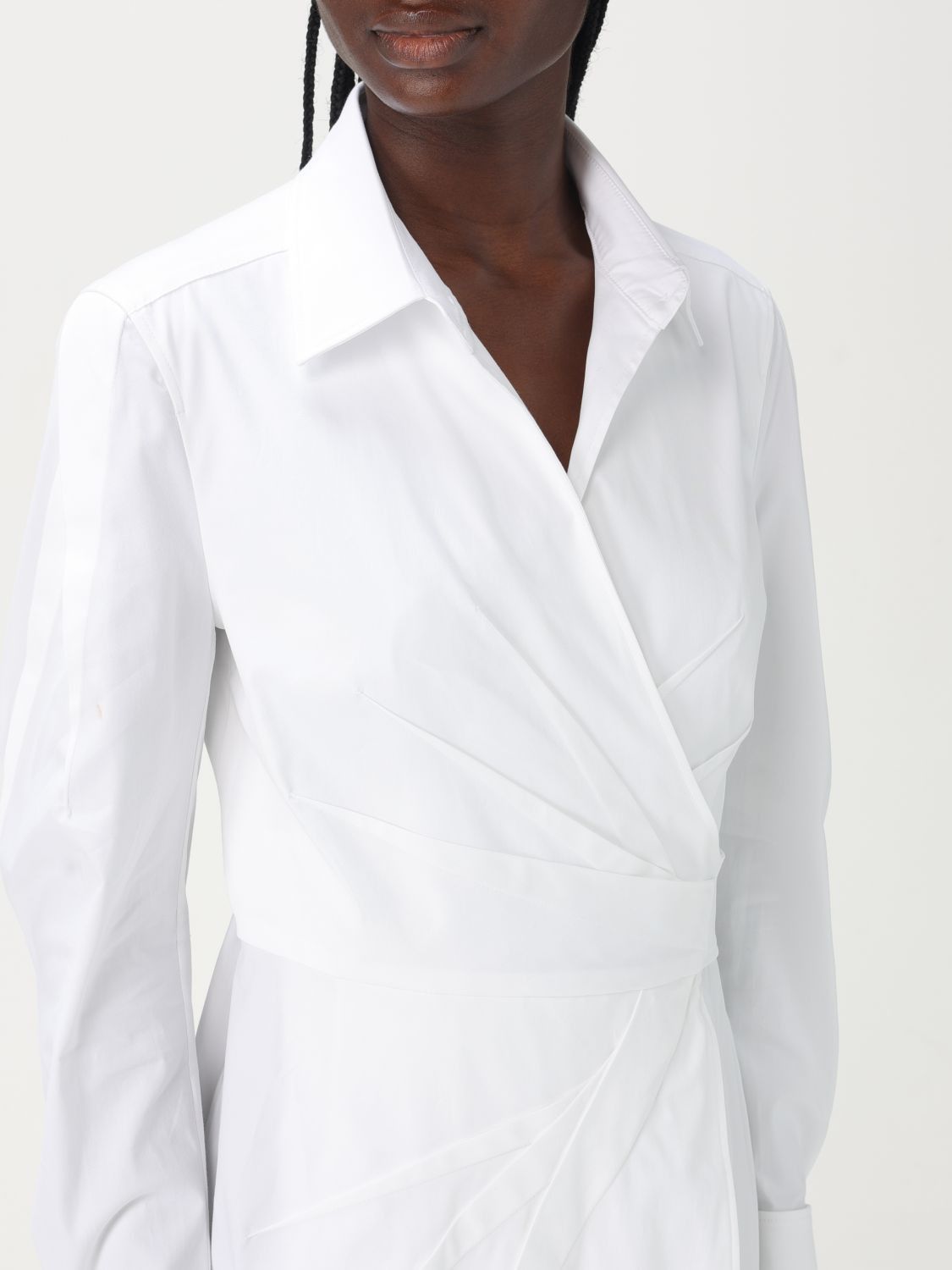 Max Mara Max Mara Dress Woman White Size XS / US 0-2 / IT 36-38 - 4 Thumbnail