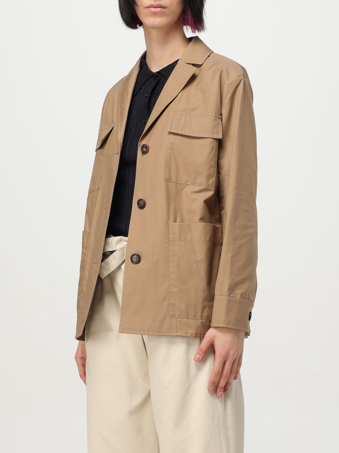 Max Mara Max Mara Jacket Woman Beige Size M / US 6-8 / IT 42-44 - 4 Thumbnail