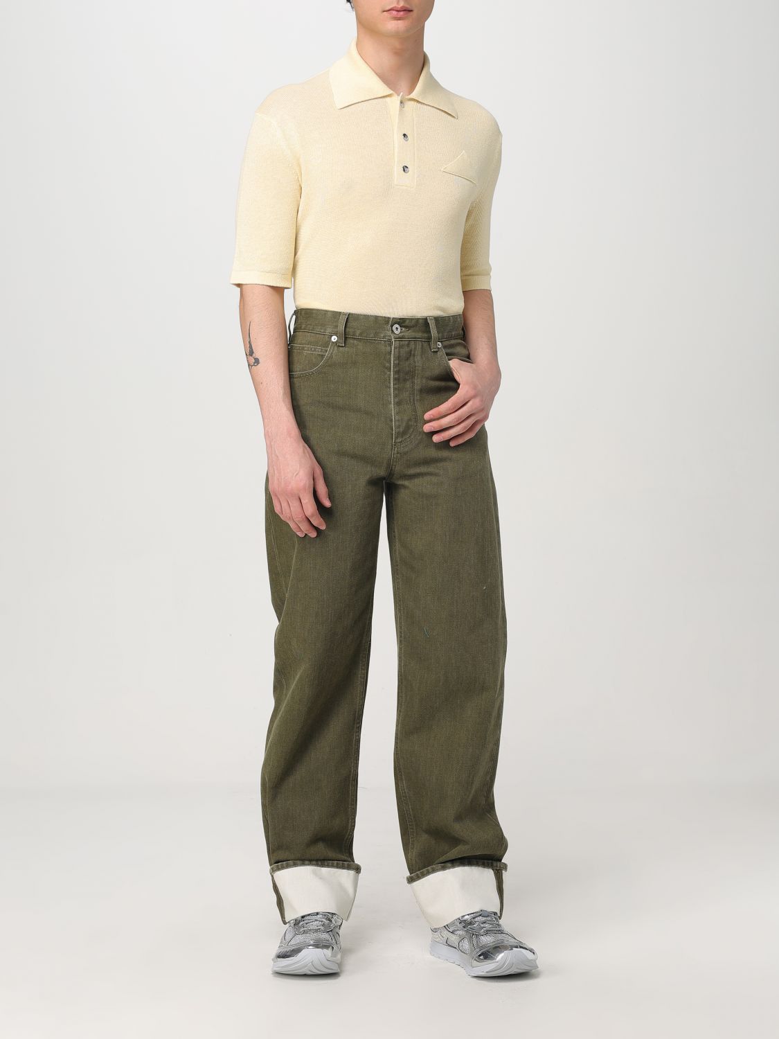 Bottega Veneta Bottega Veneta Polo Shirt Men Yellow Size US S / EU 44-46 / 1 - 2 Thumbnail