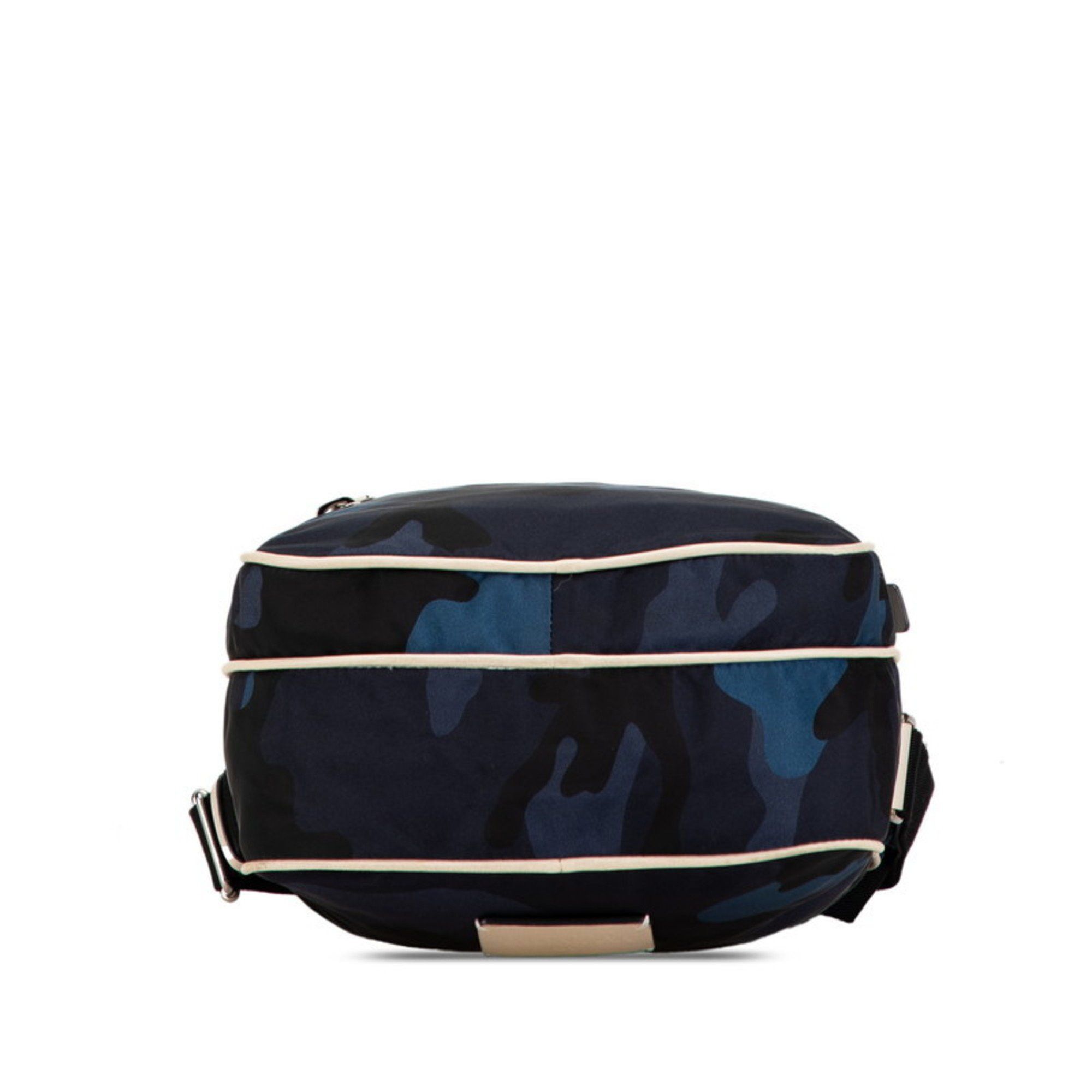 Valentino Valentino Camouflage Studded Shoulder Bag Navy Black Nylon Men's Size ONE SIZE - 3 Thumbnail