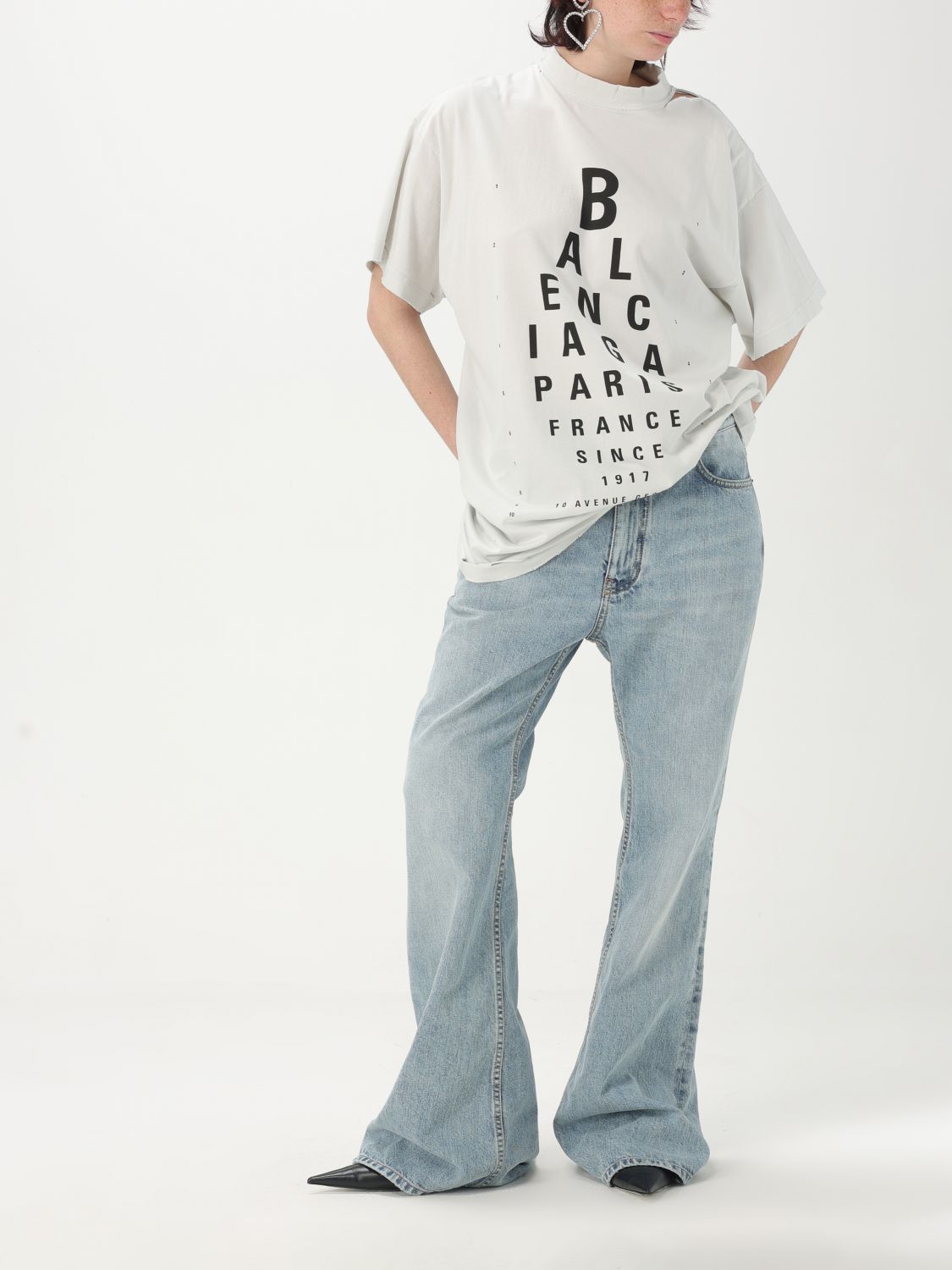 Balenciaga Balenciaga T-Shirt Woman Black Size S / US 4 / IT 40 - 2 Thumbnail