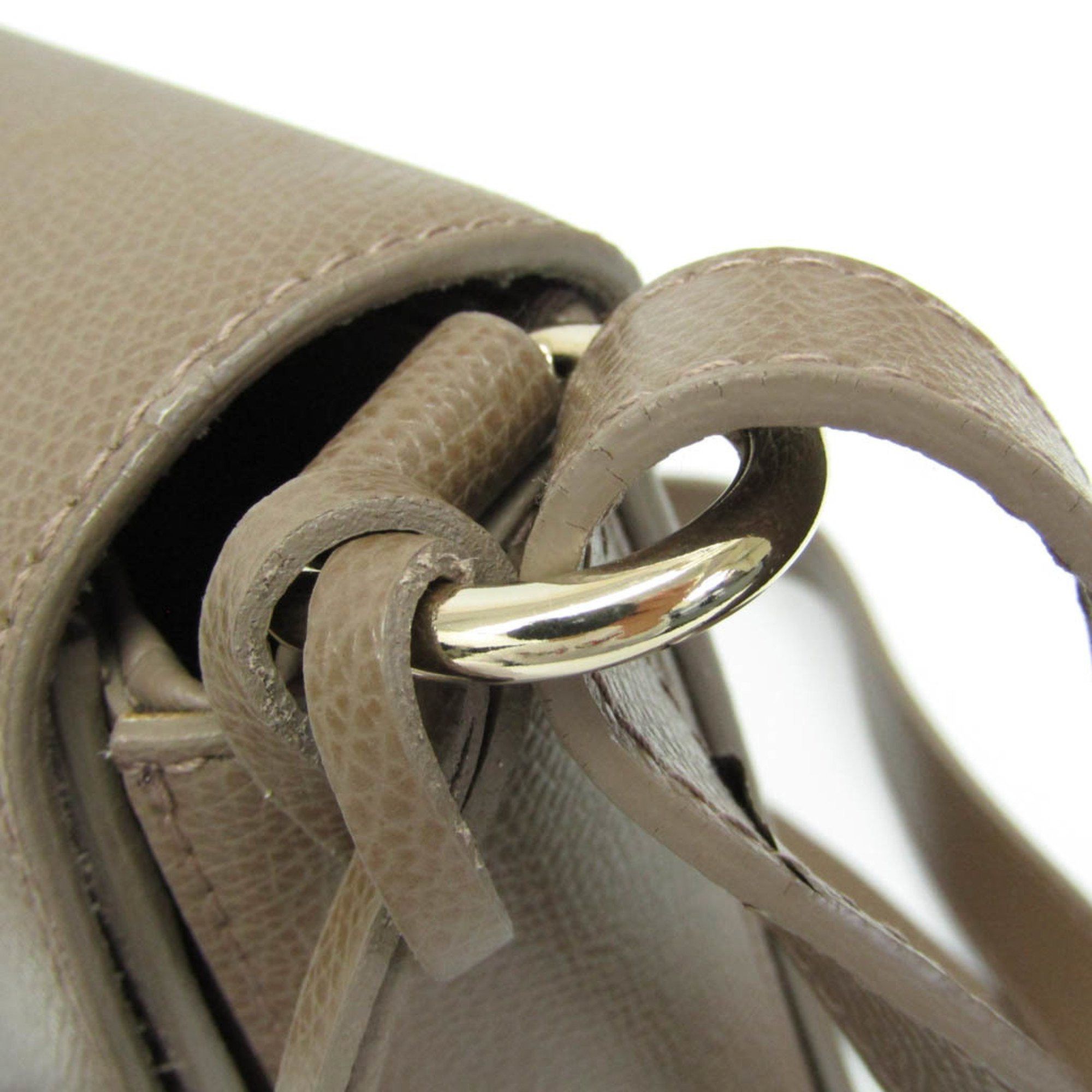 Furla Furla Metropolis 00760475 Women's Leather Shoulder Bag Beige Brown Size ONE SIZE - 7 Thumbnail