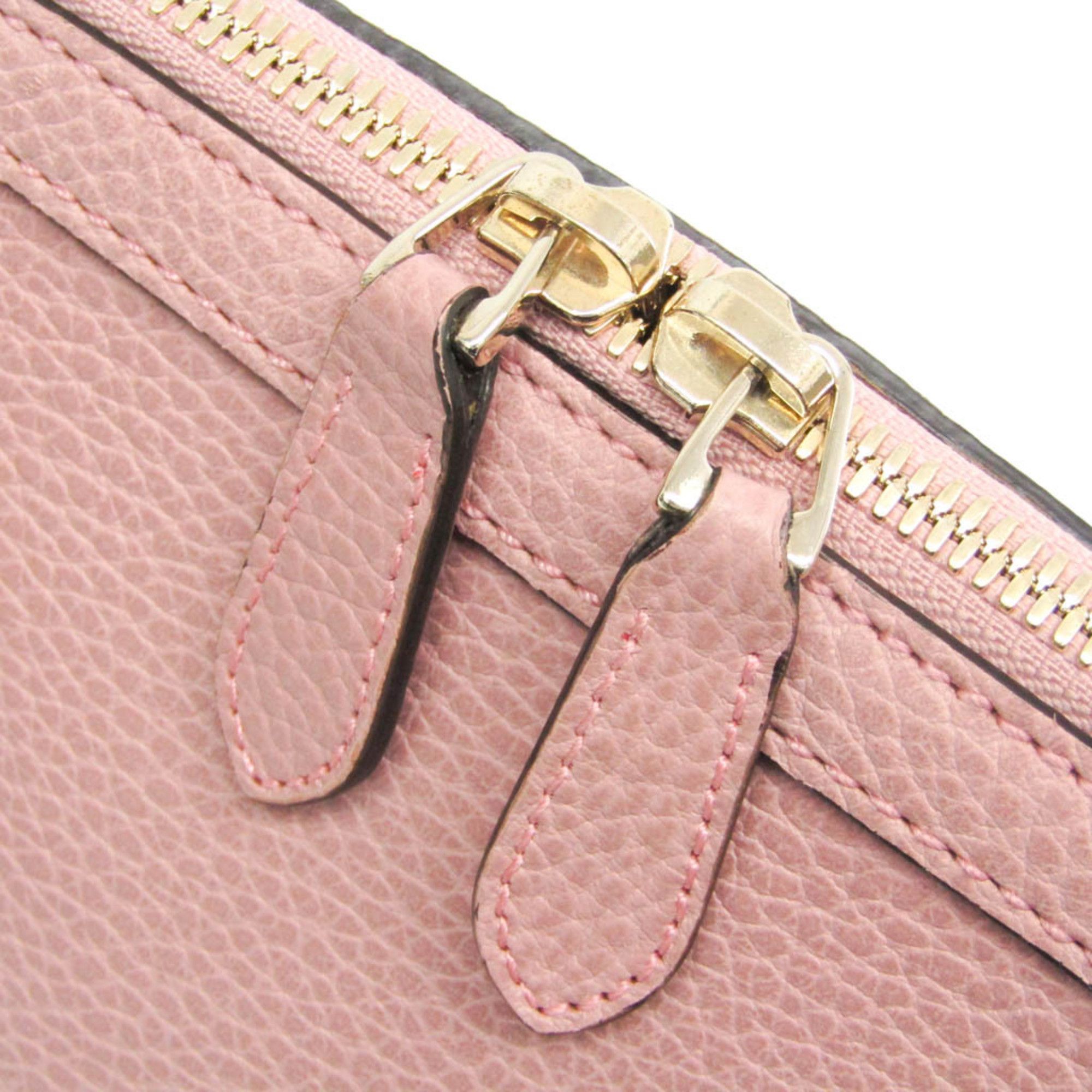 Gucci Gucci GG Charm 449662 Women's Leather Handbag,Shoulder Bag Light Pink Size ONE SIZE - 7 Thumbnail