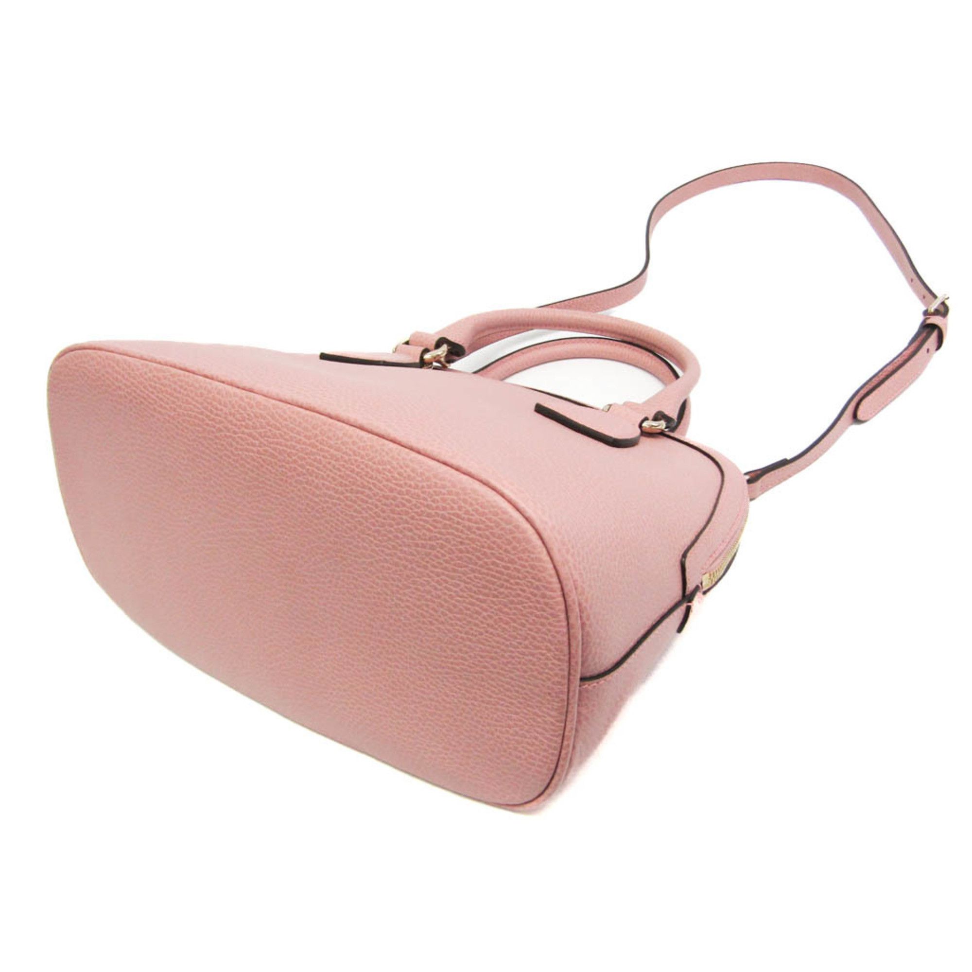 Gucci Gucci GG Charm 449662 Women's Leather Handbag,Shoulder Bag Light Pink Size ONE SIZE - 3 Thumbnail