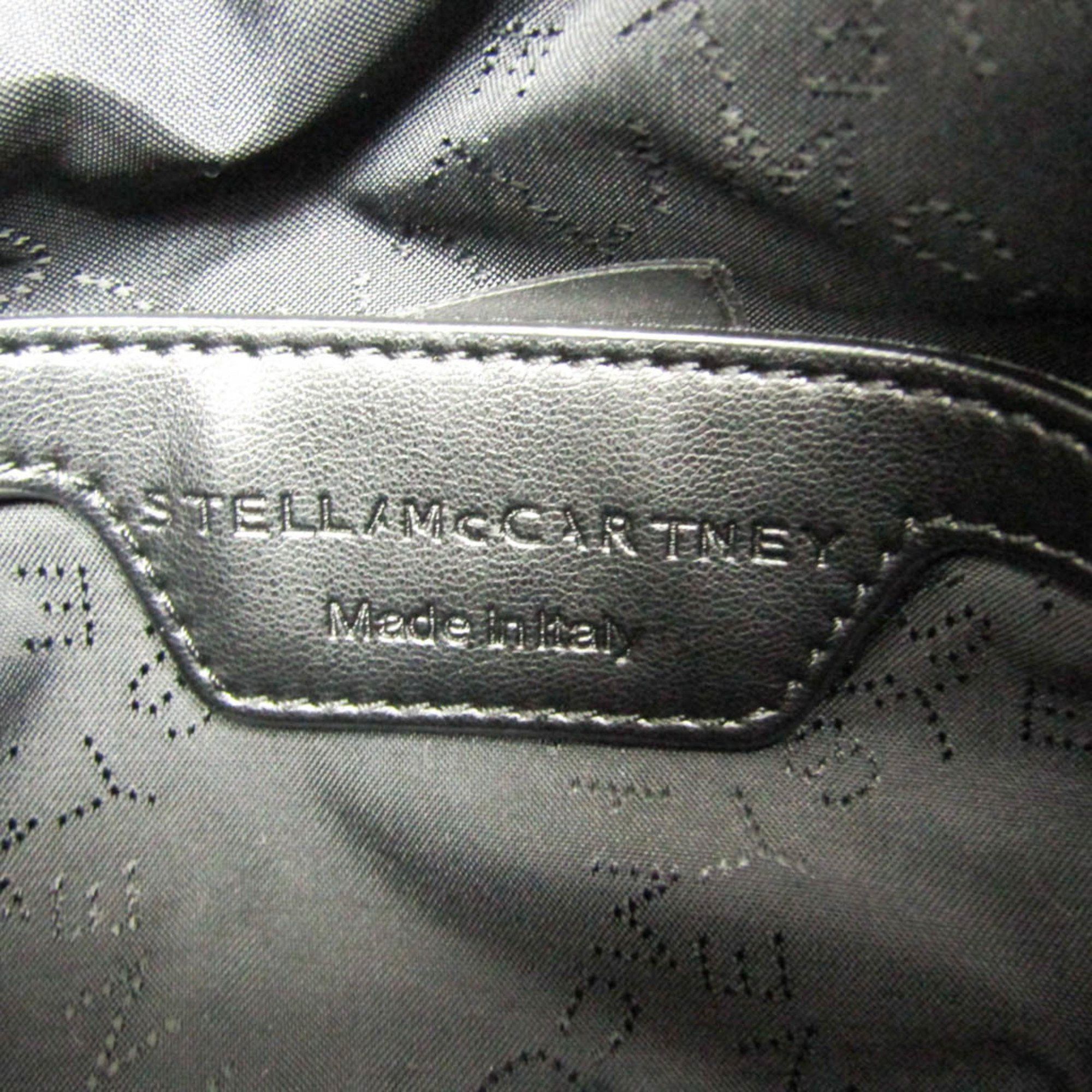 Stella McCartney Stella McCartney Logo Small 700127 W8729 Women's Polyester,Nylon Handbag,Shoulder Bag Beige,Black Size ONE SIZE - 10 Thumbnail