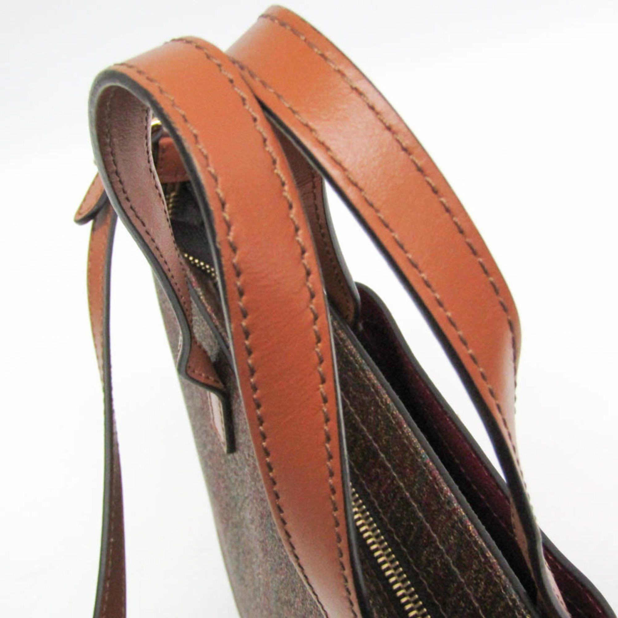 Etro Etro Paisley Women's PVC,Leather Handbag,Shoulder Bag Brown,Multi-color,Red Color Size ONE SIZE - 6 Thumbnail