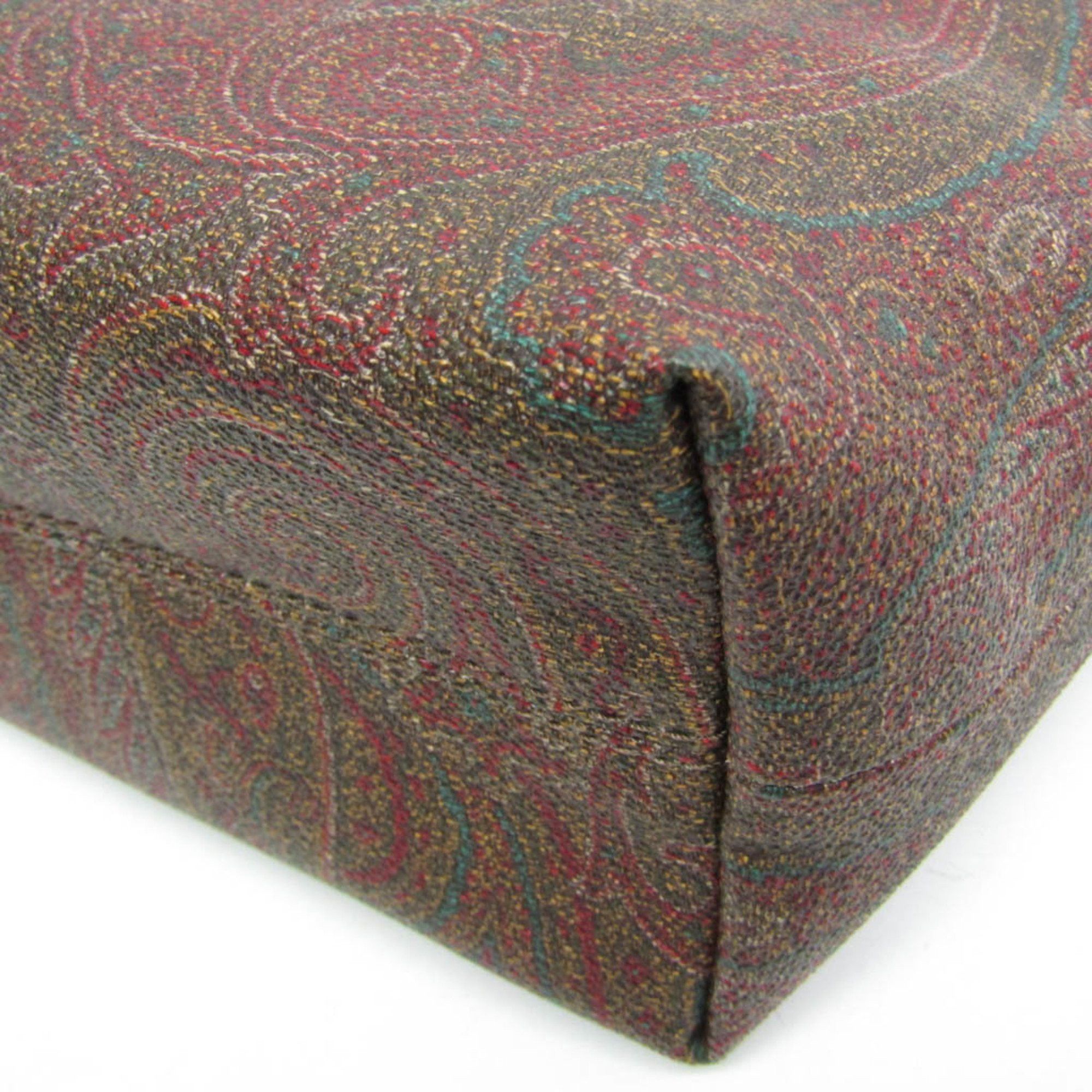 Etro Etro Paisley Women's PVC,Leather Handbag,Shoulder Bag Brown,Multi-color,Red Color Size ONE SIZE - 4 Thumbnail