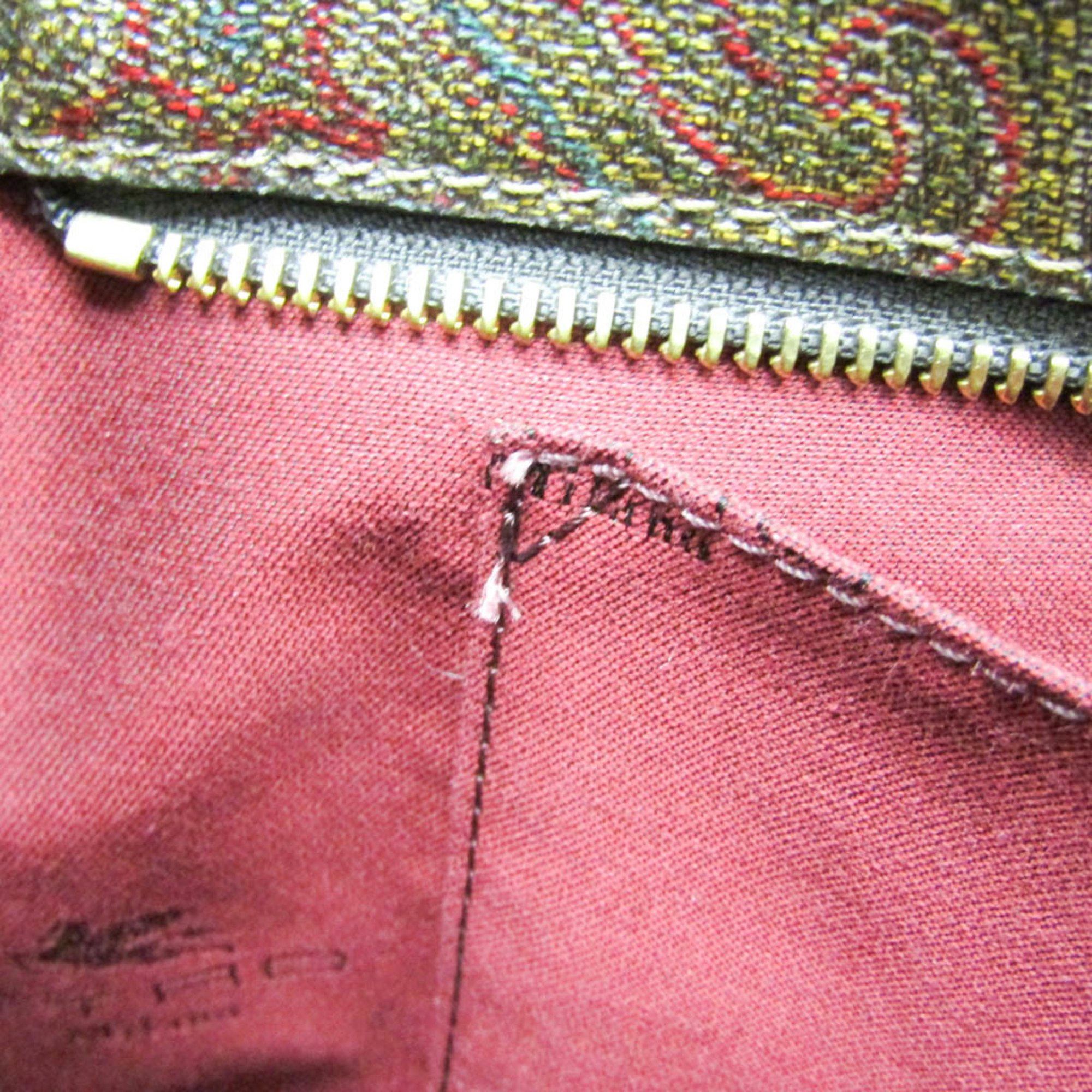 Etro Etro Paisley Women's PVC,Leather Handbag,Shoulder Bag Brown,Multi-color,Red Color Size ONE SIZE - 8 Thumbnail