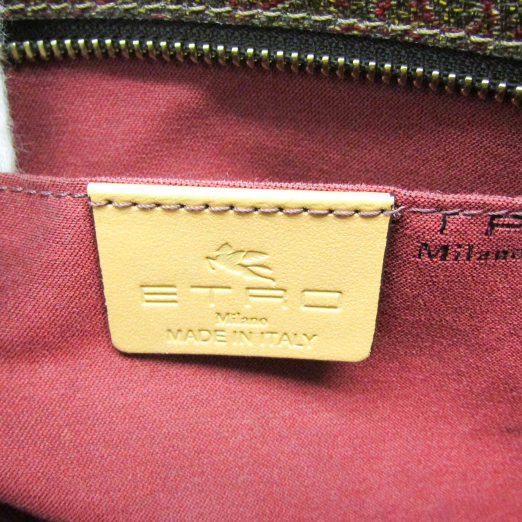 Etro Etro Paisley Women's PVC,Leather Handbag,Shoulder Bag Brown,Multi-color,Red Color Size ONE SIZE - 9 Thumbnail