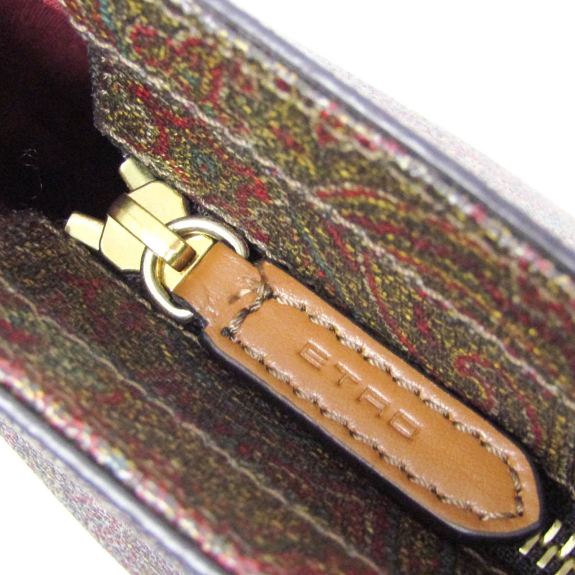 Etro Etro Paisley Women's PVC,Leather Handbag,Shoulder Bag Brown,Multi-color,Red Color Size ONE SIZE - 7 Thumbnail