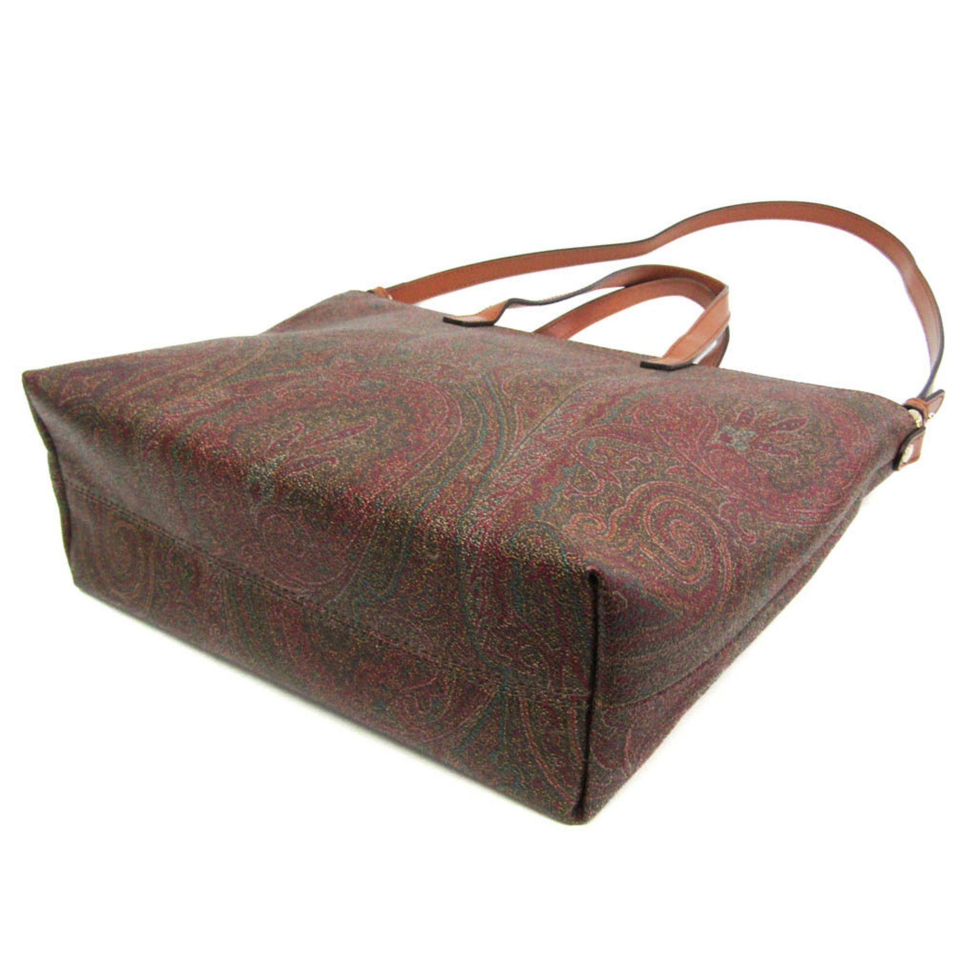 Etro Etro Paisley Women's PVC,Leather Handbag,Shoulder Bag Brown,Multi-color,Red Color Size ONE SIZE - 2 Thumbnail