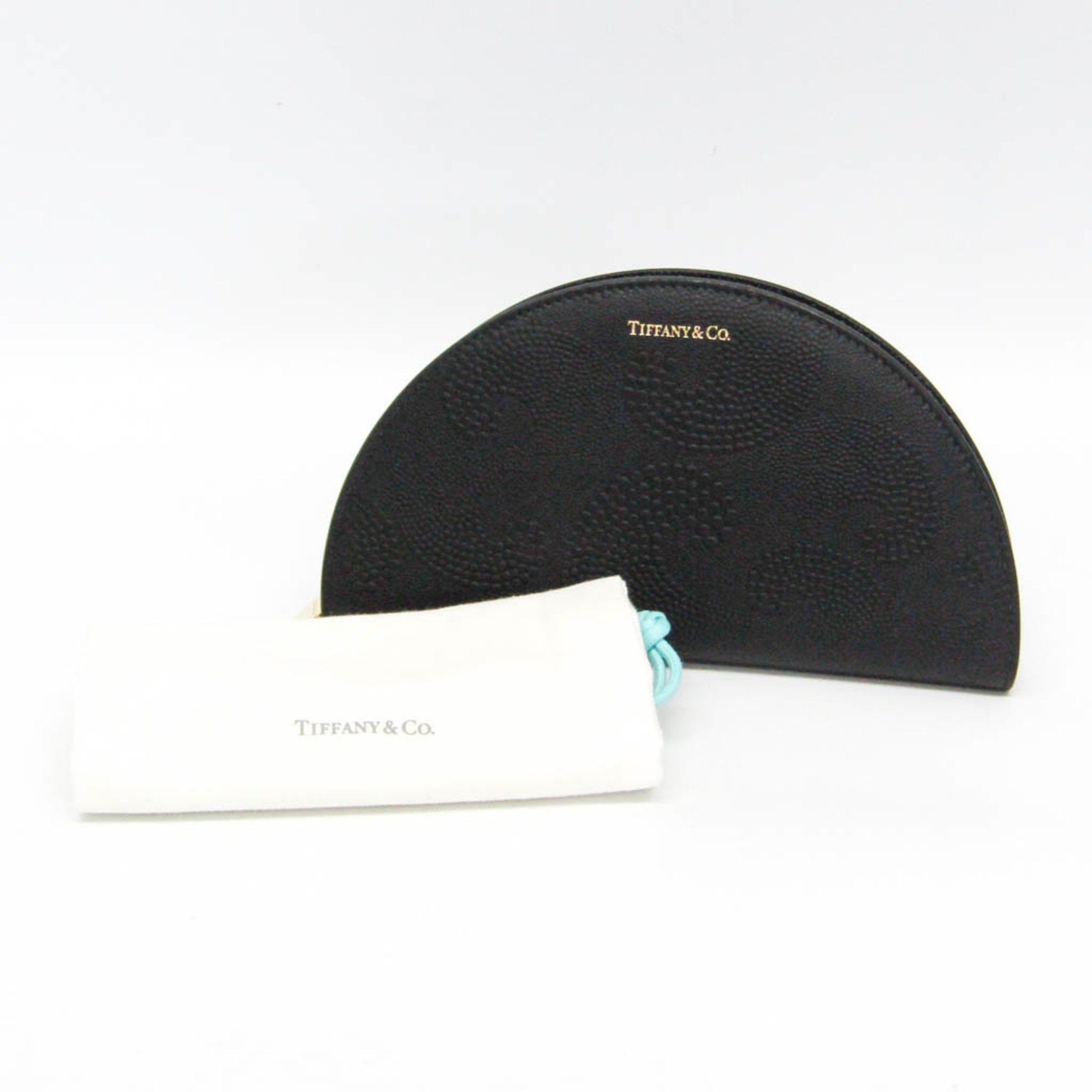 Tiffany & Co. Tiffany Half Moon Men,Women Leather Long Wallet (bi-fold) Black Size ONE SIZE - 2 Thumbnail