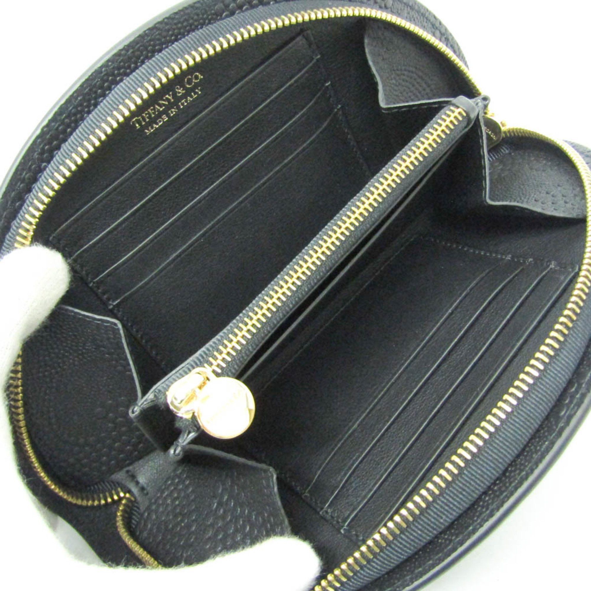 Tiffany & Co. Tiffany Half Moon Men,Women Leather Long Wallet (bi-fold) Black Size ONE SIZE - 4 Thumbnail