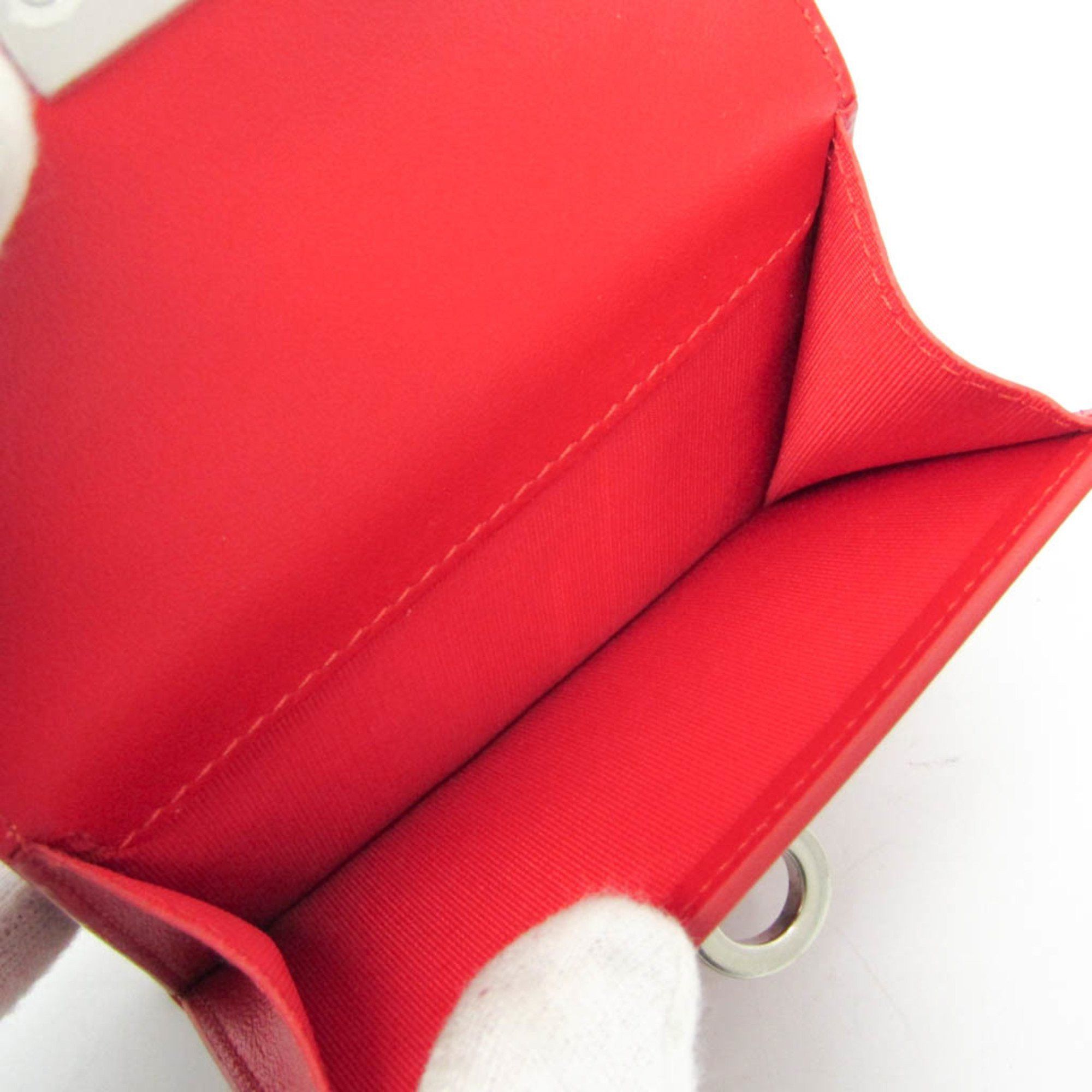 Salvatore Ferragamo Salvatore Ferragamo Gancini Wanda 220434 760660 Women's Leather Wallet (bi-fold) Red Color Size ONE SIZE - 8 Thumbnail
