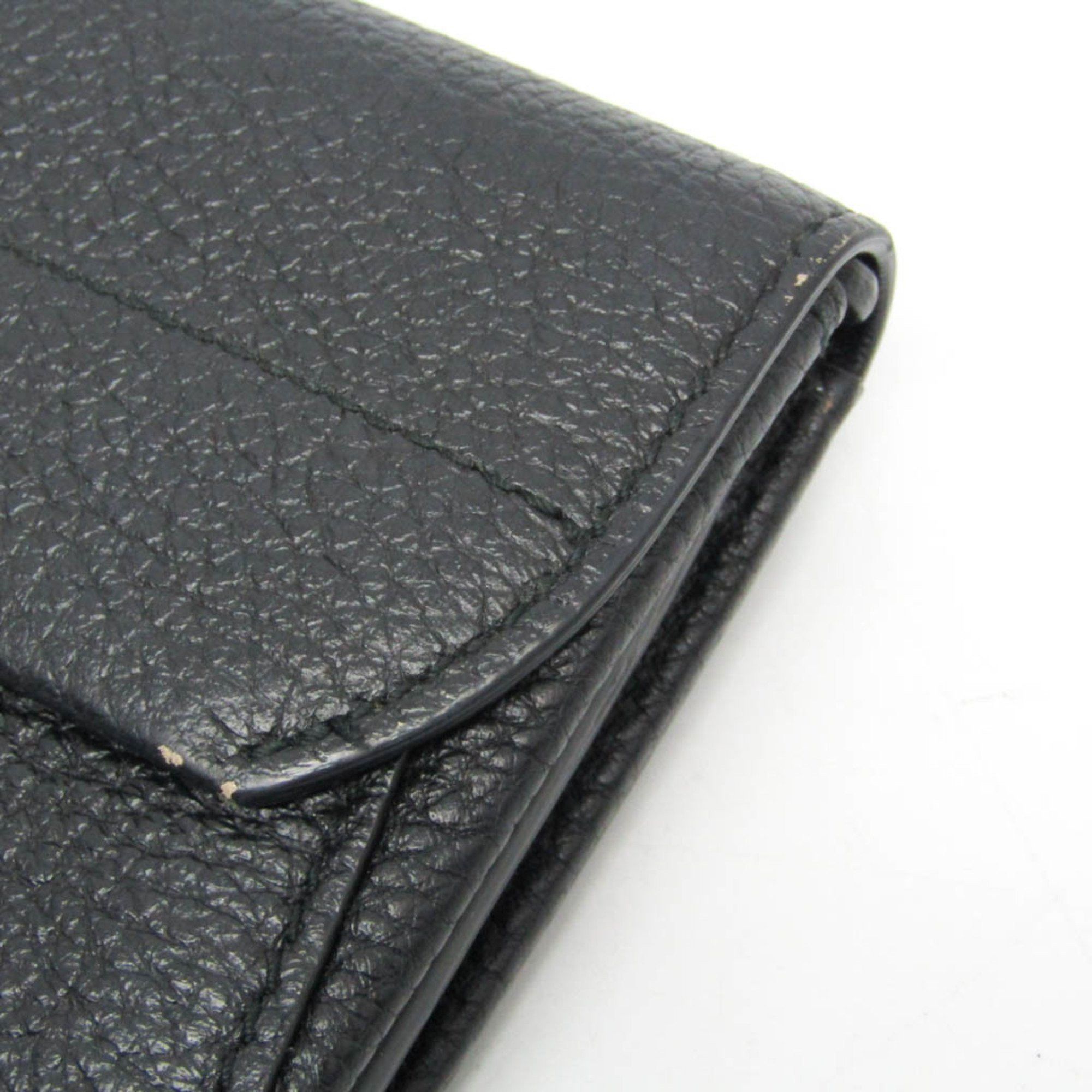 Salvatore Ferragamo Salvatore Ferragamo Gancini 22 C225 0604375 Women's Leather Long Wallet (bi-fold) Black Size ONE SIZE - 8 Thumbnail