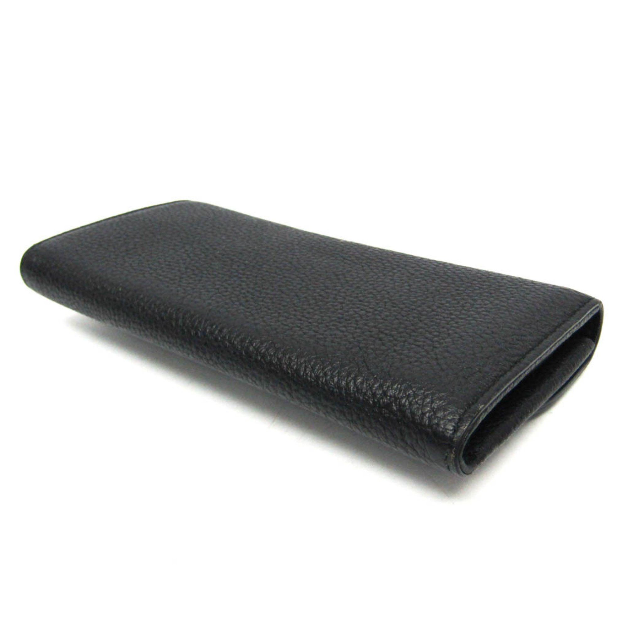 Salvatore Ferragamo Salvatore Ferragamo Gancini 22 C225 0604375 Women's Leather Long Wallet (bi-fold) Black Size ONE SIZE - 3 Thumbnail